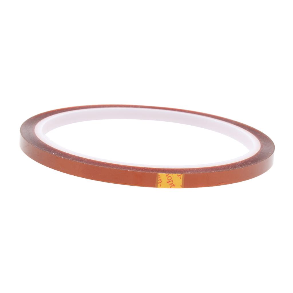 Brown High Temperature Heat Resistant Kapton Tape For Electric  Width 5mm