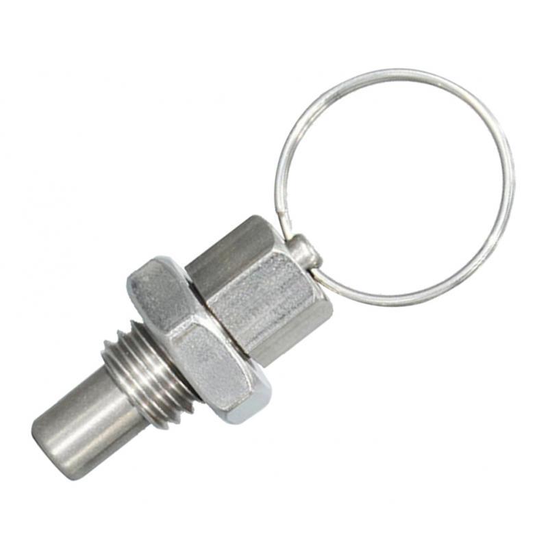 Stainless Steel Non Lock-Out Indexing Plunger Pull Spring Loaded w// Ring