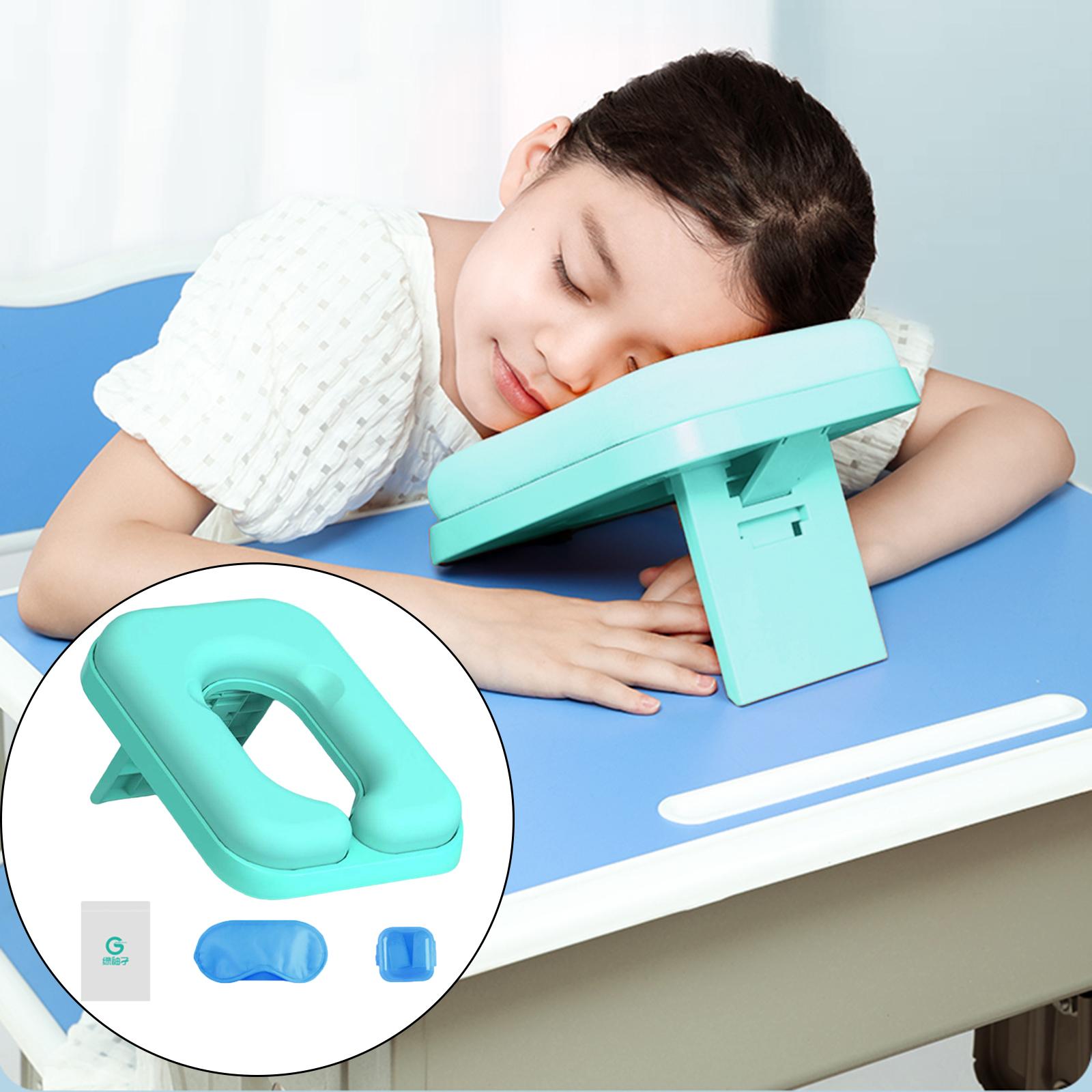 Foldable Neck Pillow Support Pillow Cushion Headrest for Home Green