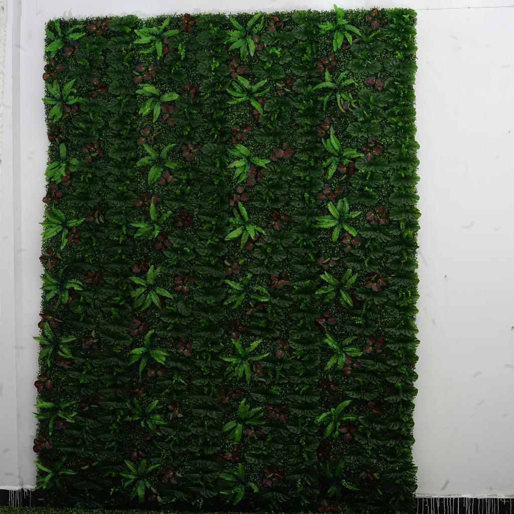 Artificial Plastic Plant Flower Grass Wall Panels Wedding Venue