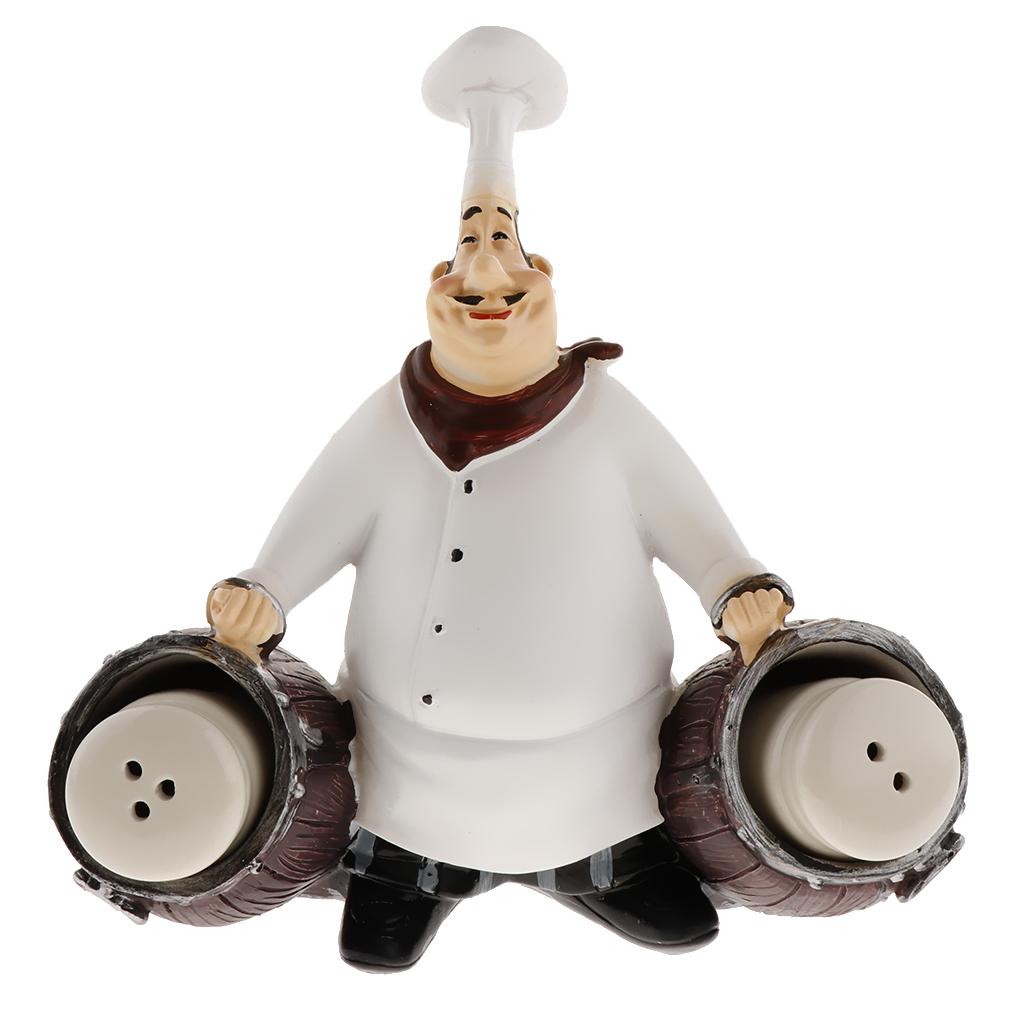 Italian Chef Figurines Kitchen Decoration Resin Cook Shape Ornament  Style-4