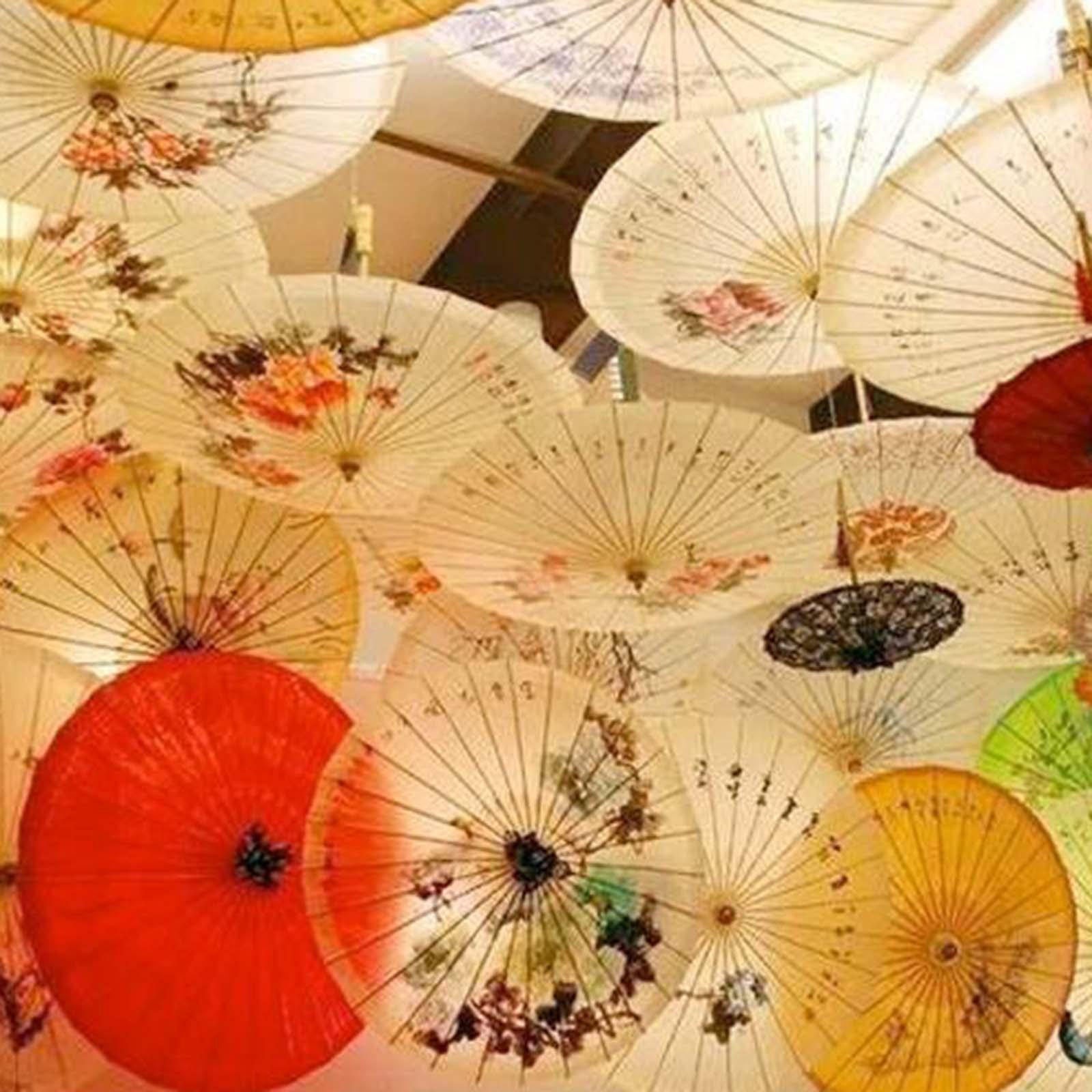 Chinese Oiled Paper Umbrella Dancing Props for Wedding Dance Recitals Events Style A
