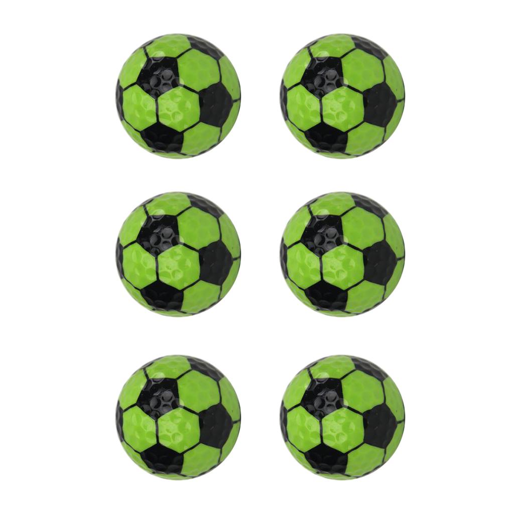 6 Pieces Golf Practice Balls Training Aid Sports Accessories Grass Green