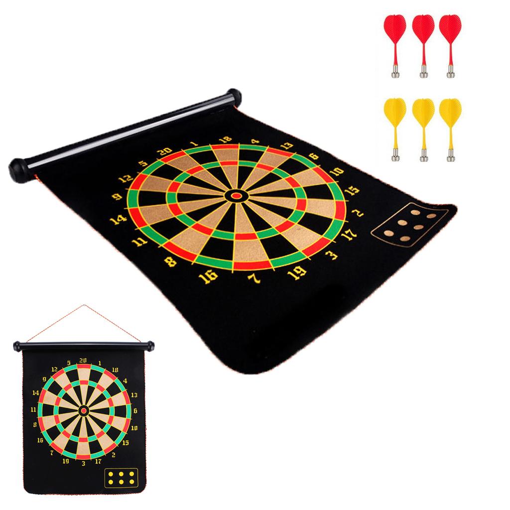 Magnetic Dart Board Game with 6 Magnetic Darts 15 Inch