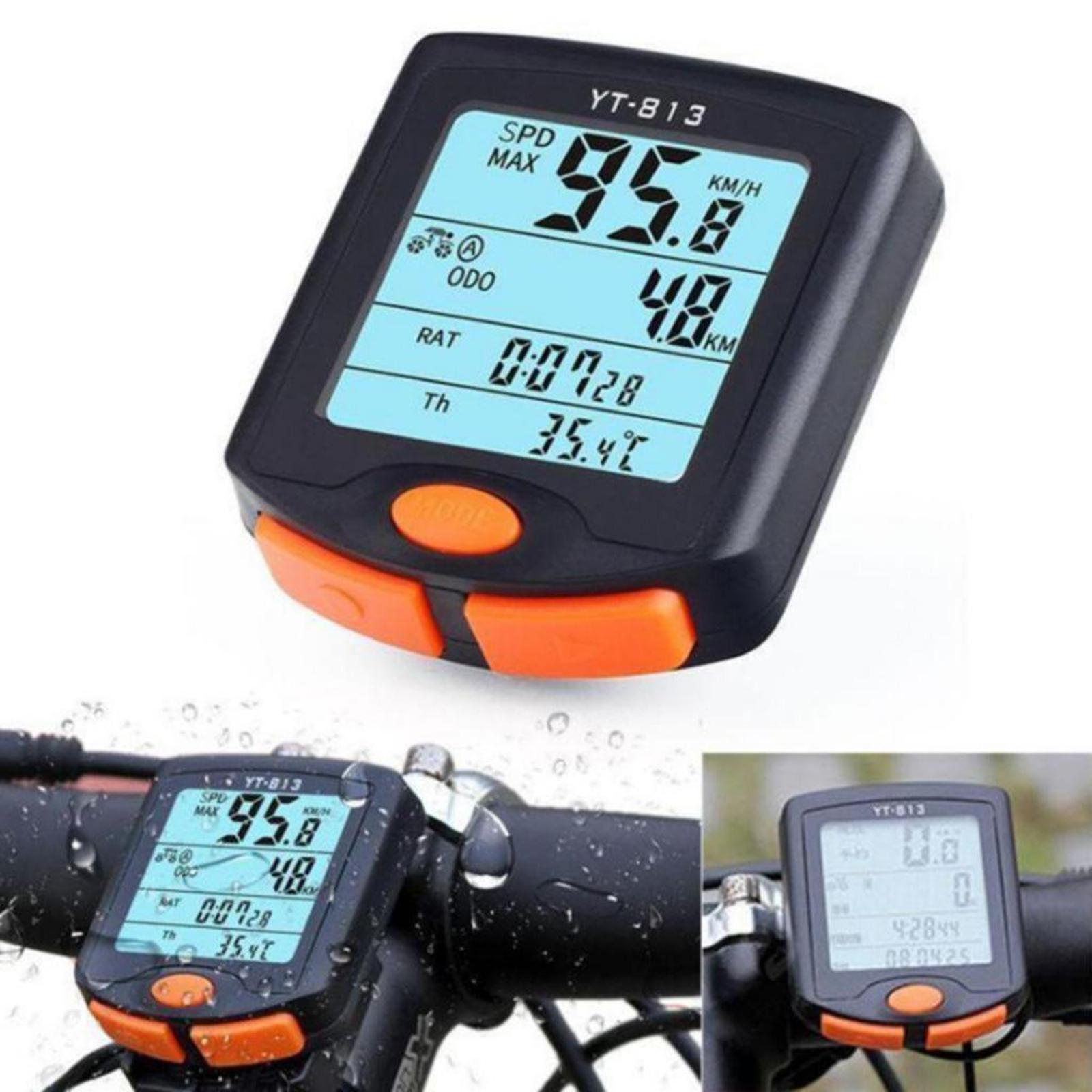 LCD Computer Bicycle Road MTB Bike Backlight Speedometer Odometer Wireless