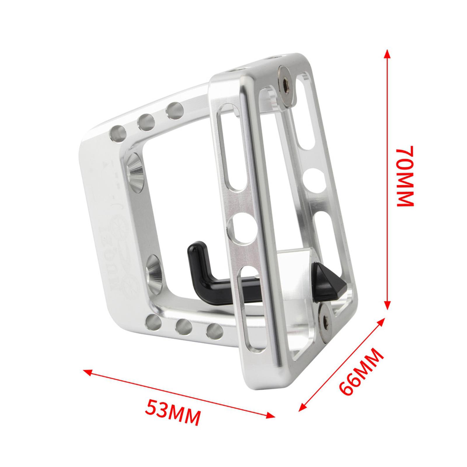 Folding Bike Front Carrier Block Bracket Adapter Holders For Brompton Silver