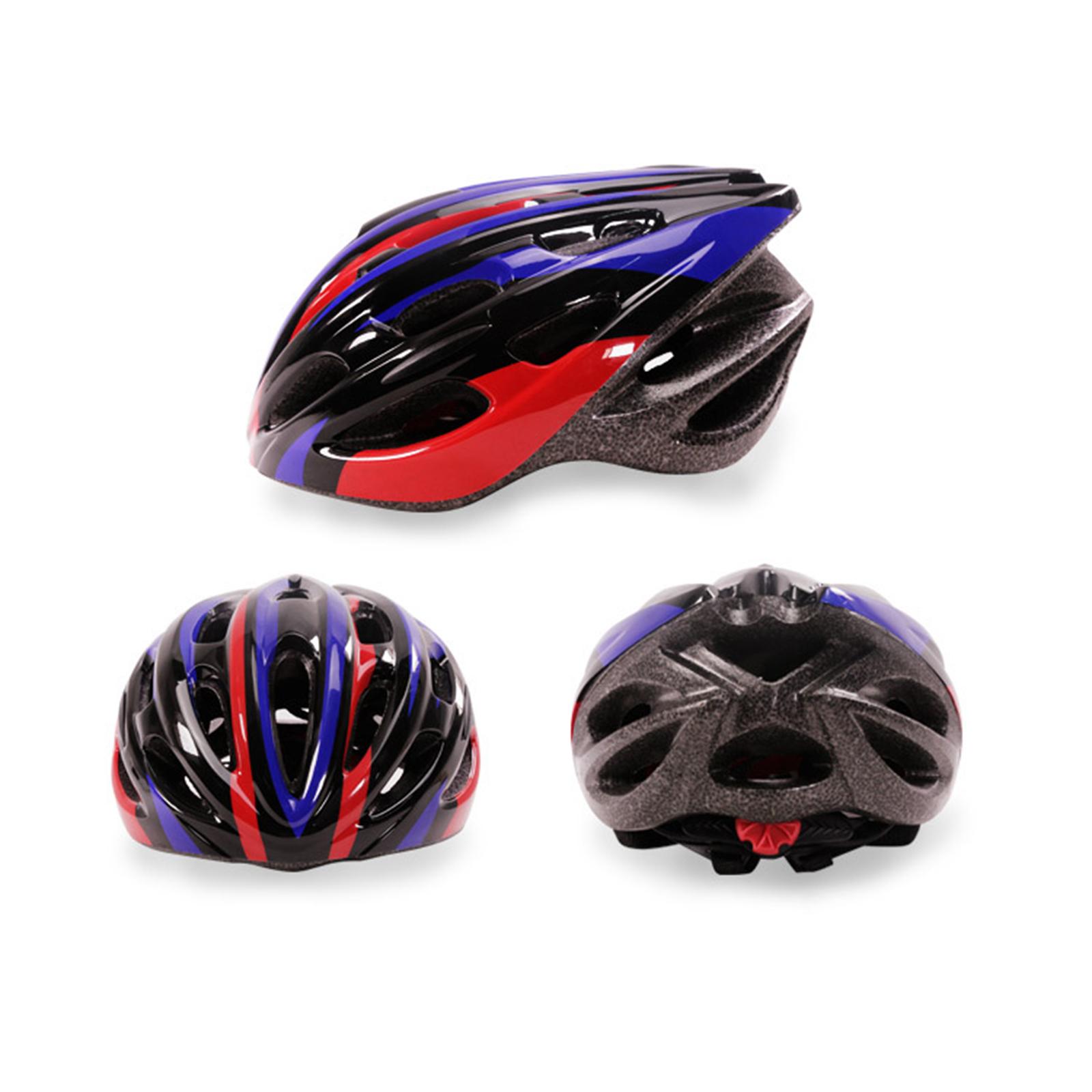 Adult Bike Helmet Anti-impact Cycling Racing Head Guard Headgear Blue Red