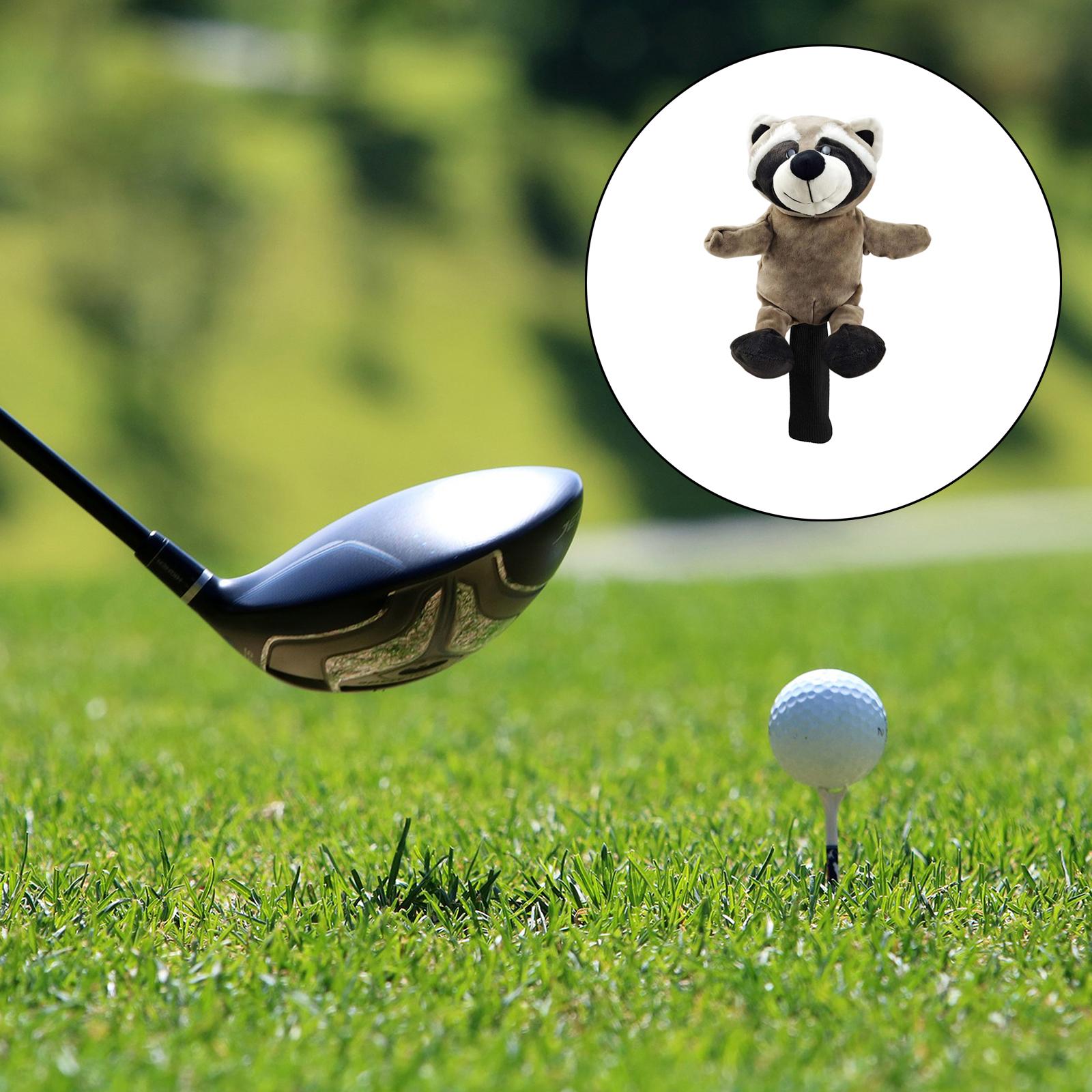 Golf Club Headcover Wood Driver Head Cover Protector Sleeve Raccoon