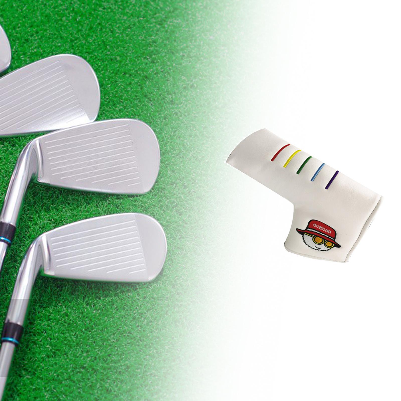 Golf Head Cover Scratch Proof Protective Club Headcover Golfer Gift Blade White 