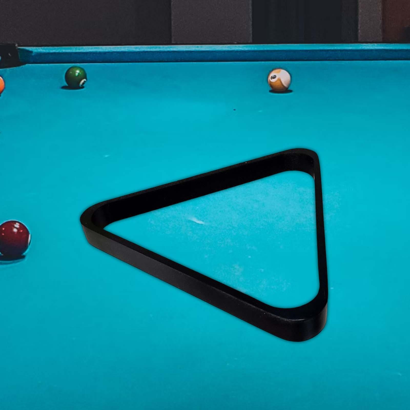 Flat Billiard Triangle Rack 8 Balls Accessory Snooker Positioning Black