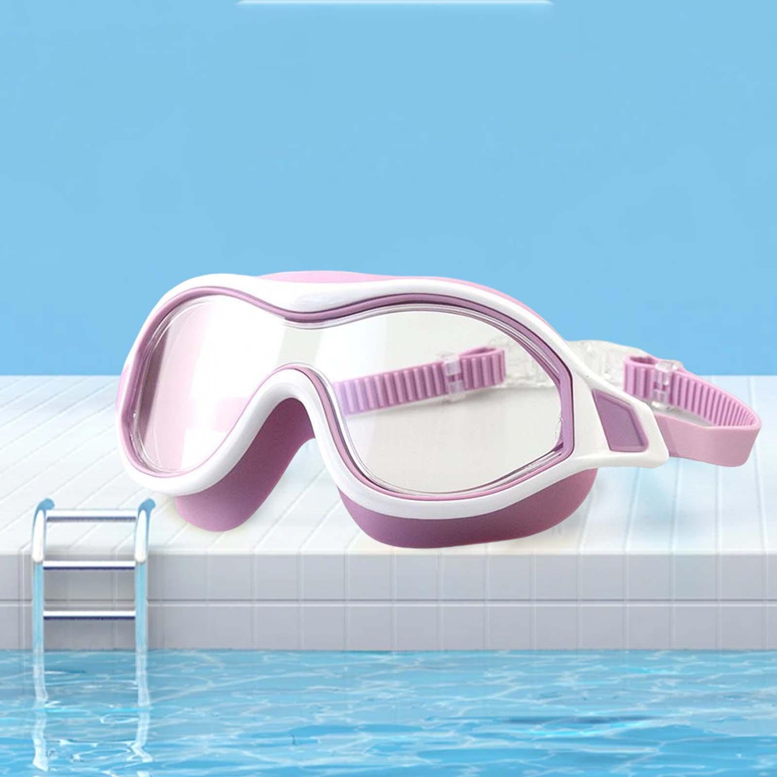 Adult Swimming Goggles Swim Glasses Anti Fog Men Diving Eyewear Women Pool Pink 
