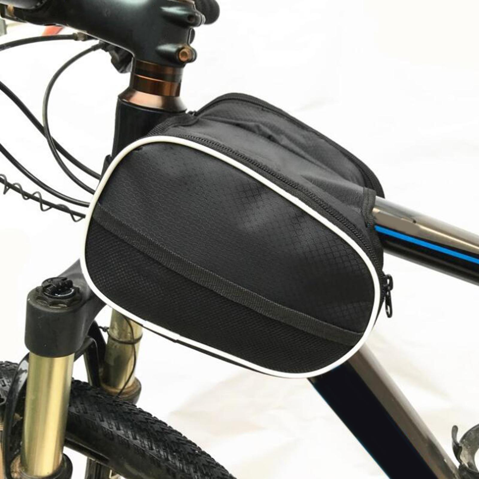 Bike Panniers Bag Pouch Commuting Bag Carrier Organizer Front Frame Bag