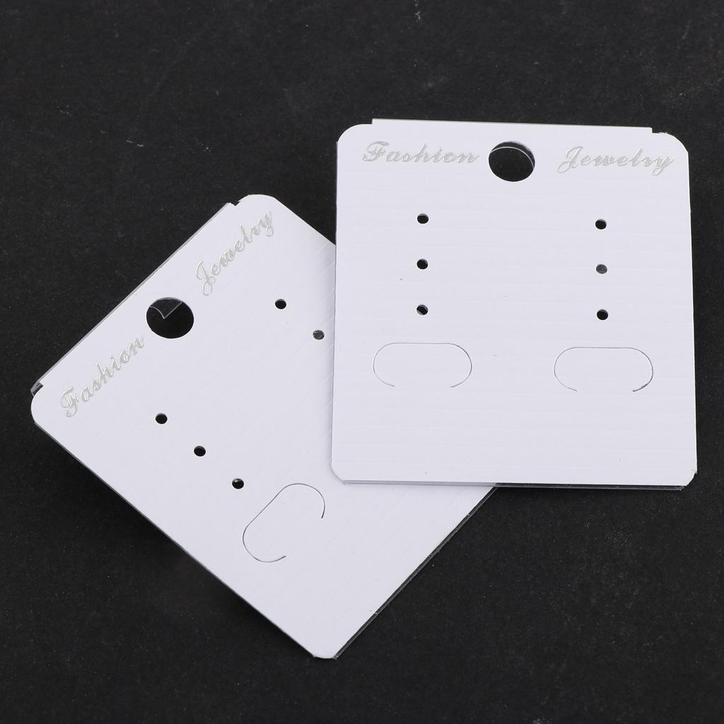 100 Pieces Necklace Bracelet Display Cards Jewelry Hanging Showing