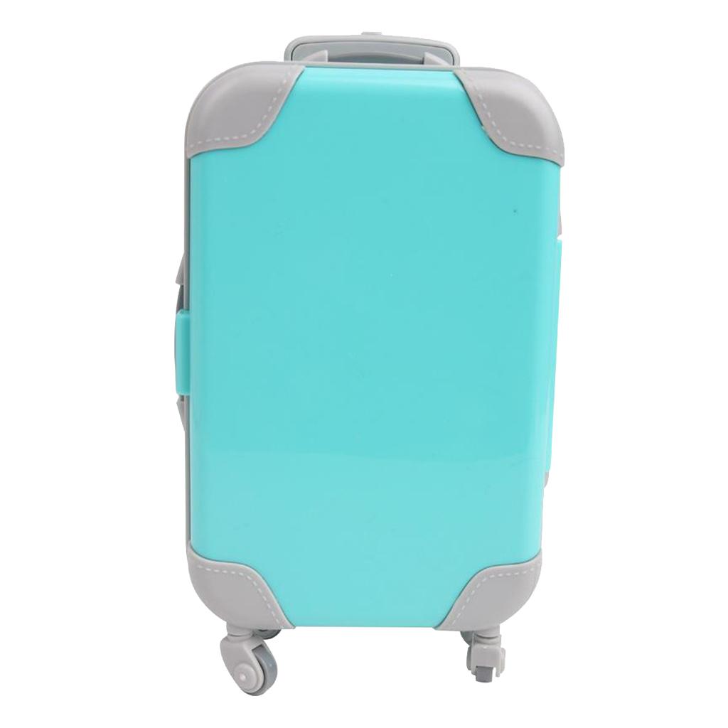18 inch Doll Travel Set Suitcase Compatible for American Doll Green