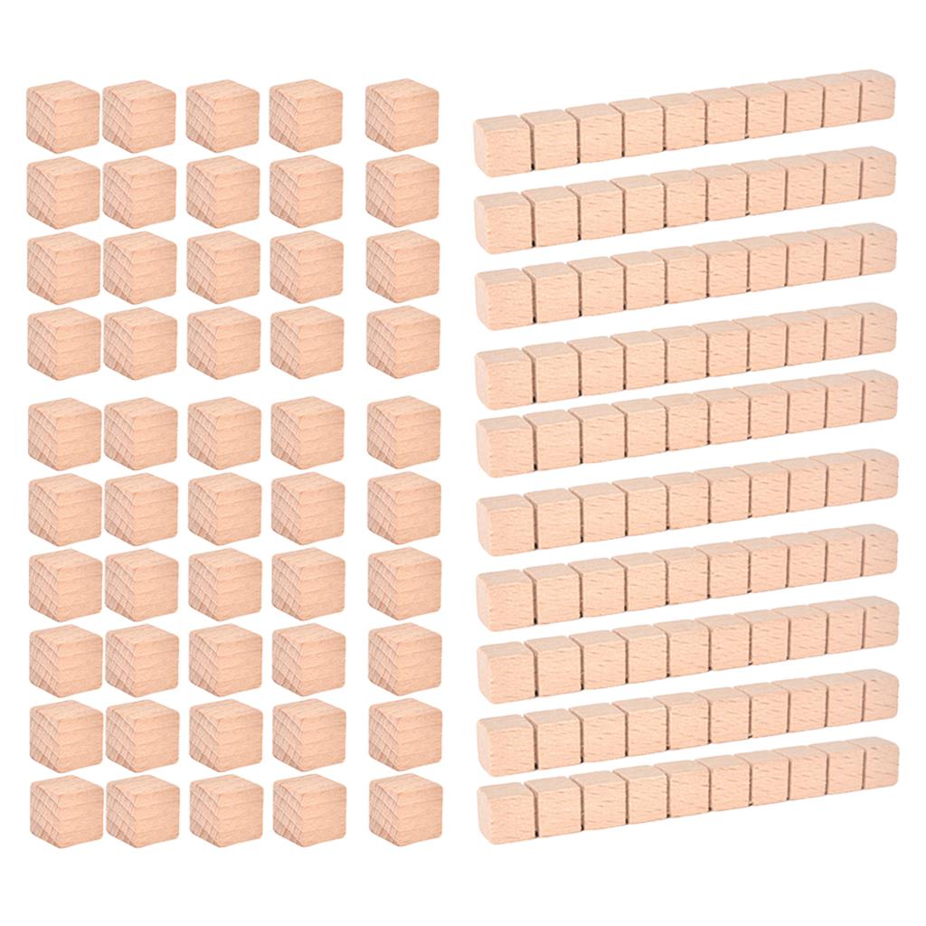 Wooden Base Ten Blocks