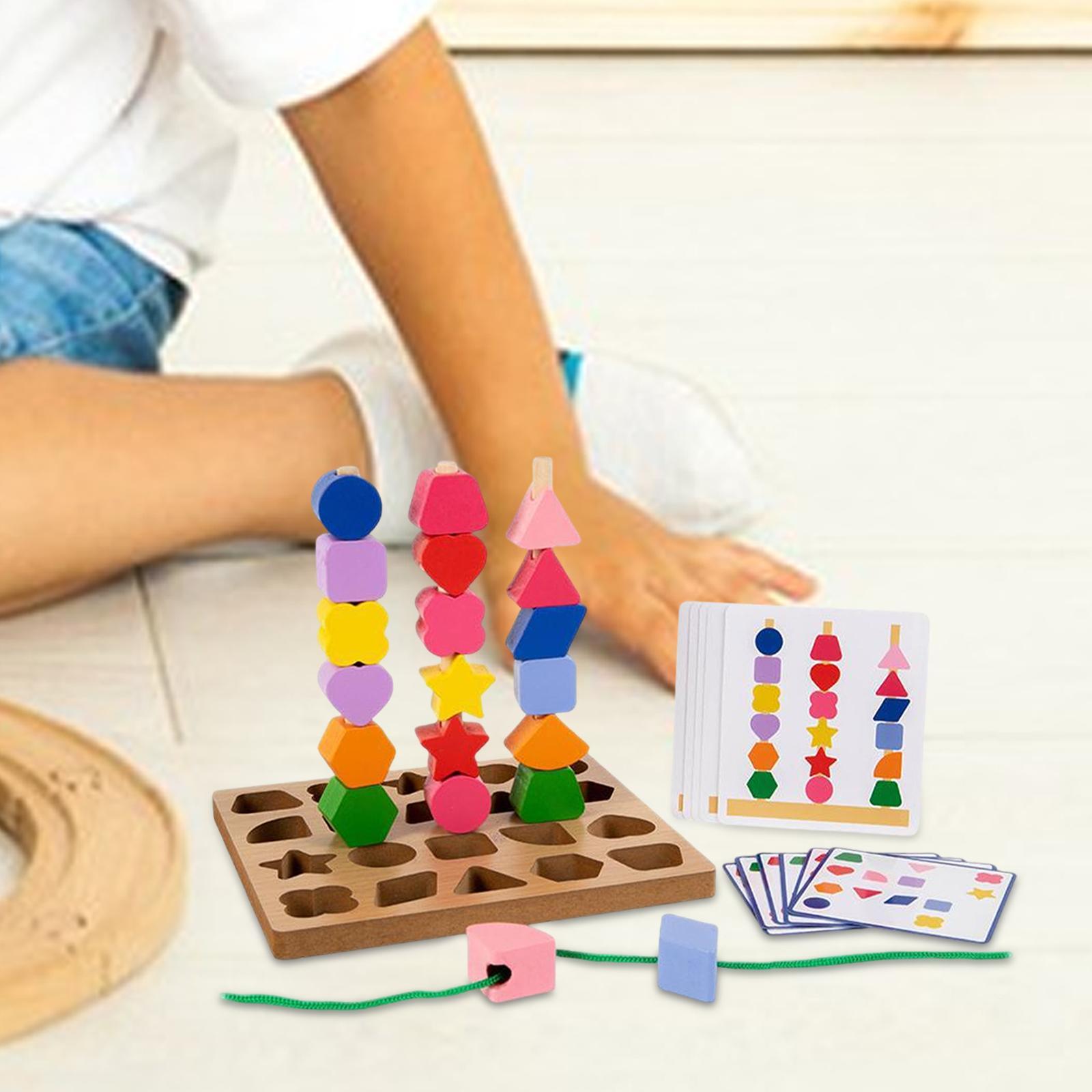 Wooden Stacking Sequencing Toys Set Stem Preschool Learning Toy for Children