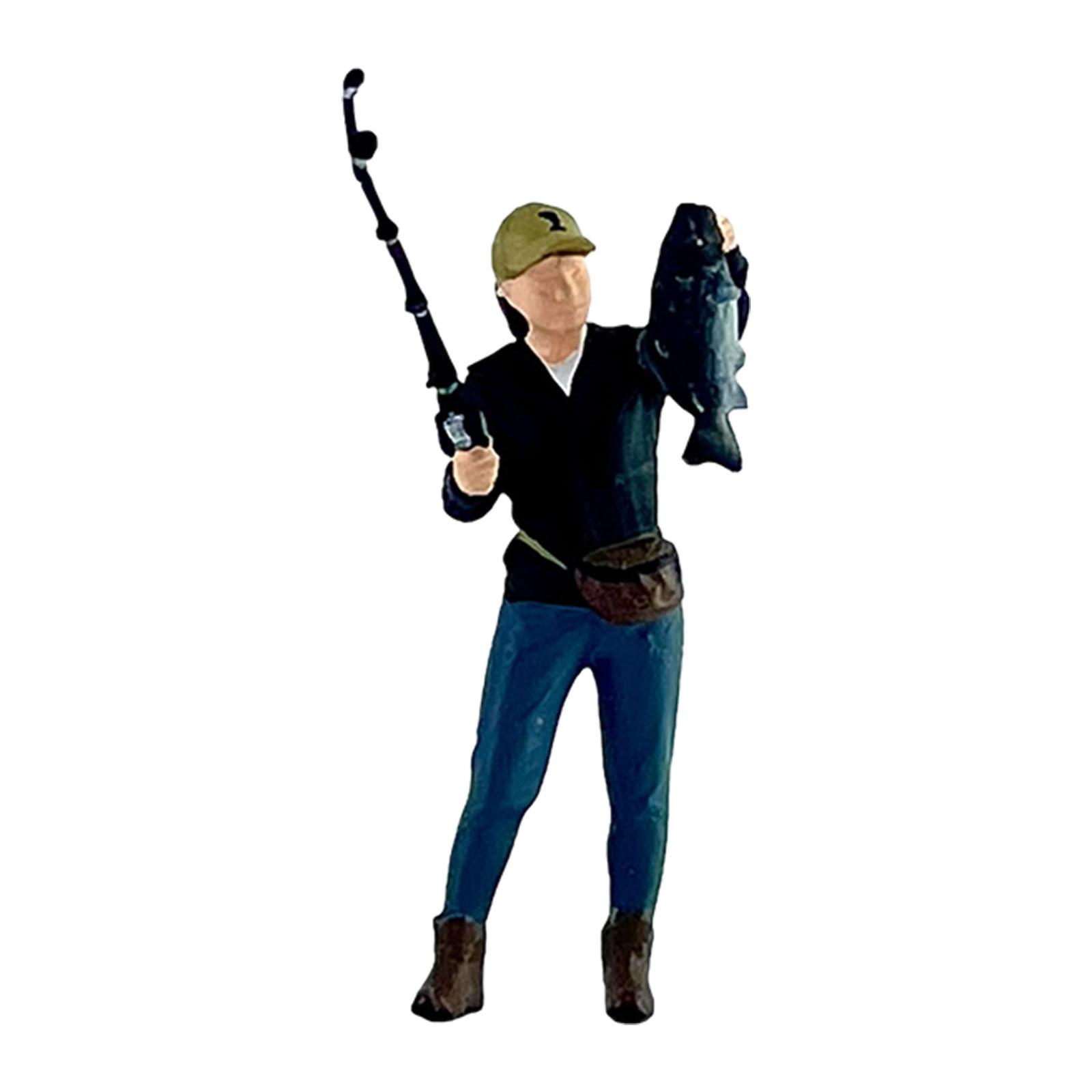 Angler Figure With Fish
