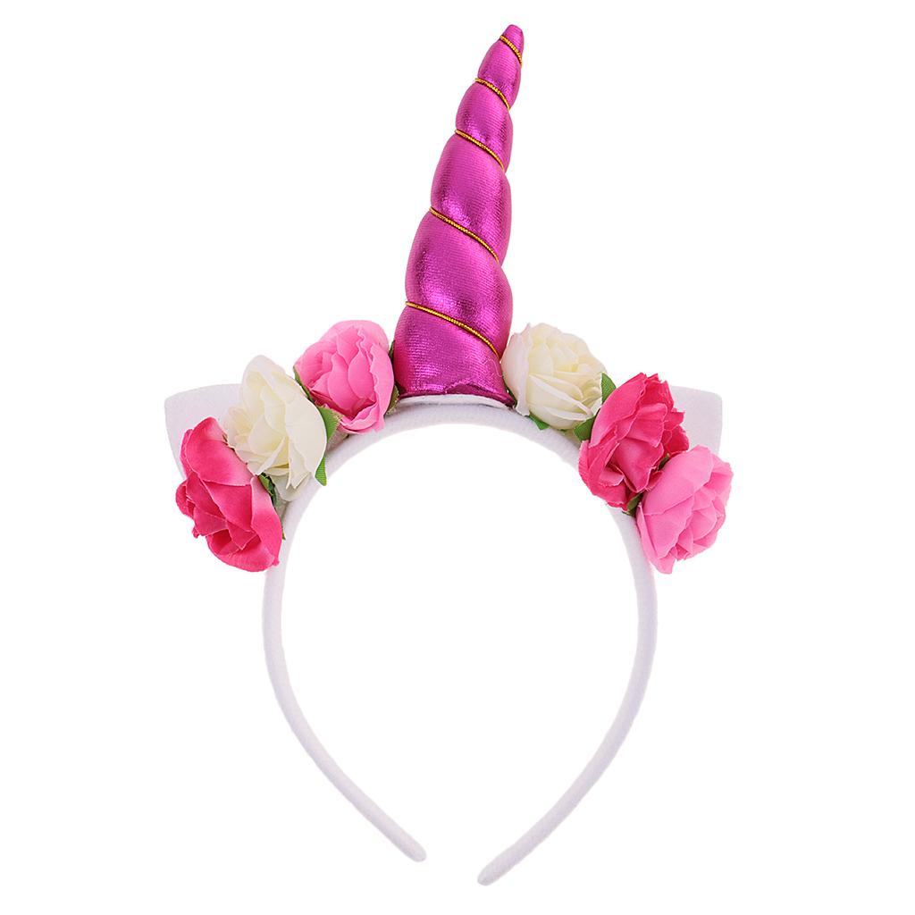 Children/'s Horn Flower Party Kid Hair Headband Fancy Dress Decorative mh65