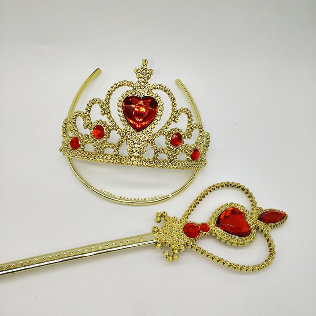 belle crown and gloves