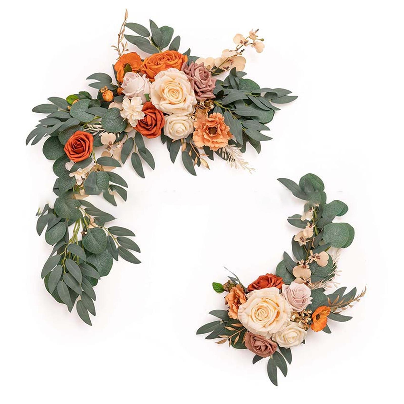 Wedding Arch Drape Backdrop Curtain Panels Wedding Arch Swag Rose Wreath