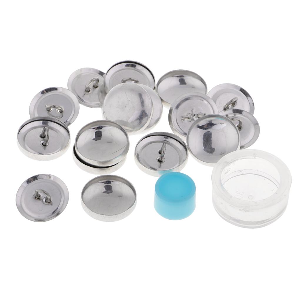 10 sets button blanks for cover buttons metal | eBay