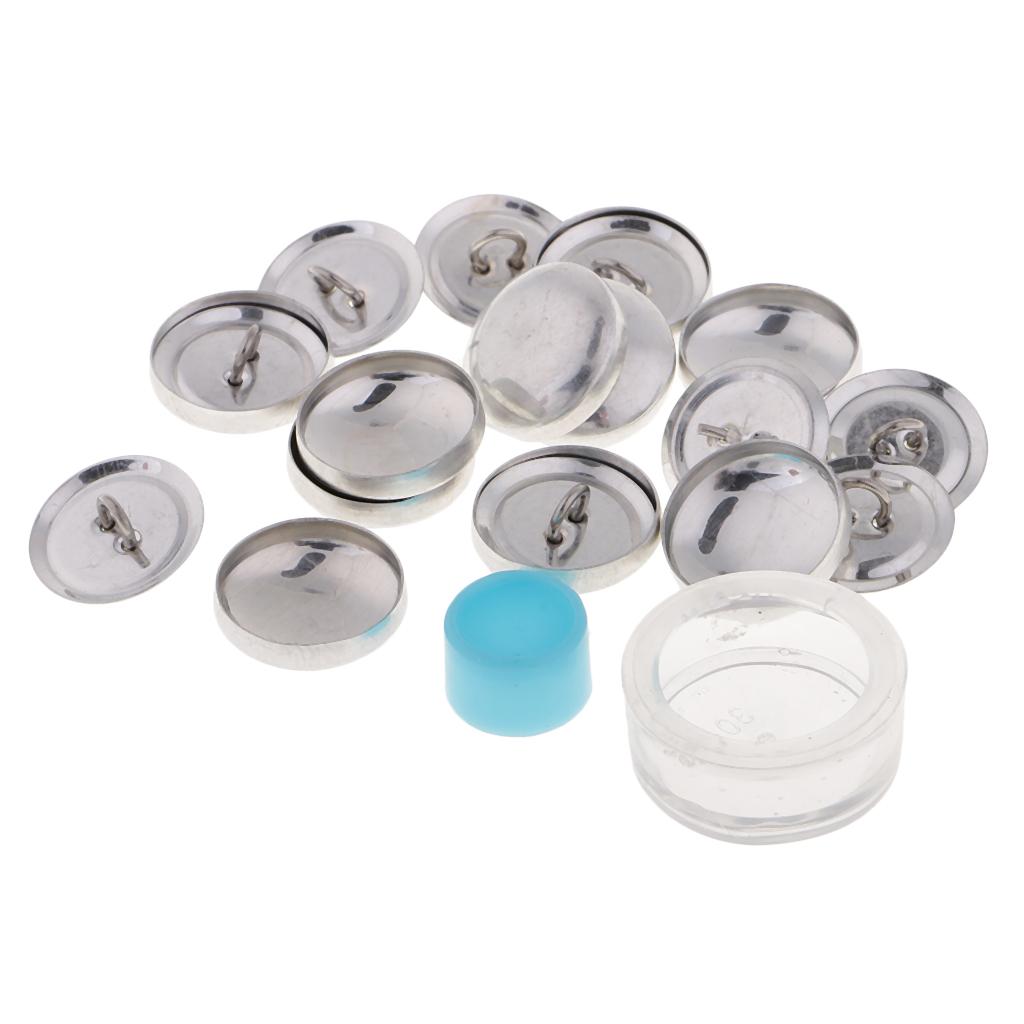 10pcs 20/30/40mm Cover Buttons Assembly Tool Kit DIY Cloth Button Bag Buckle 
