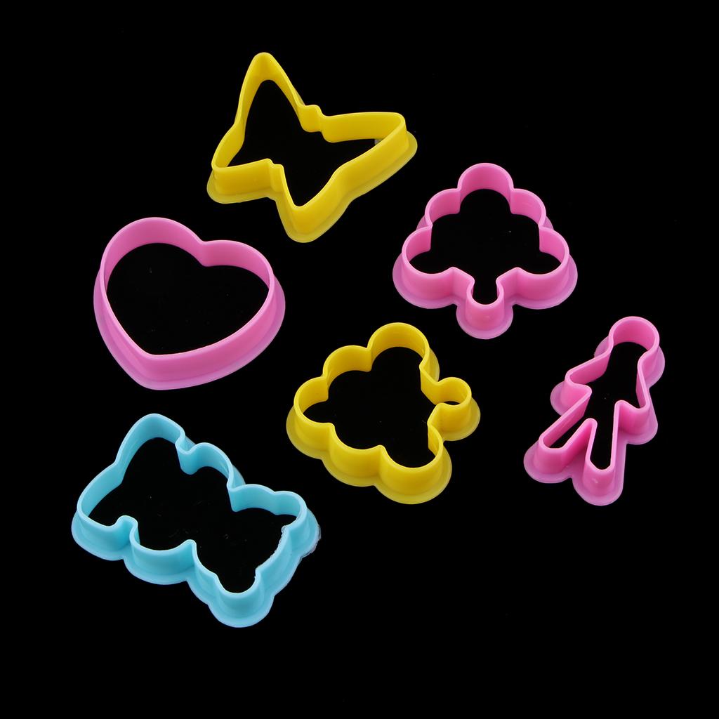 2x10pcs Plastic Kids Clay Dough Cutters Rollers Moulds Modelling Tool Set