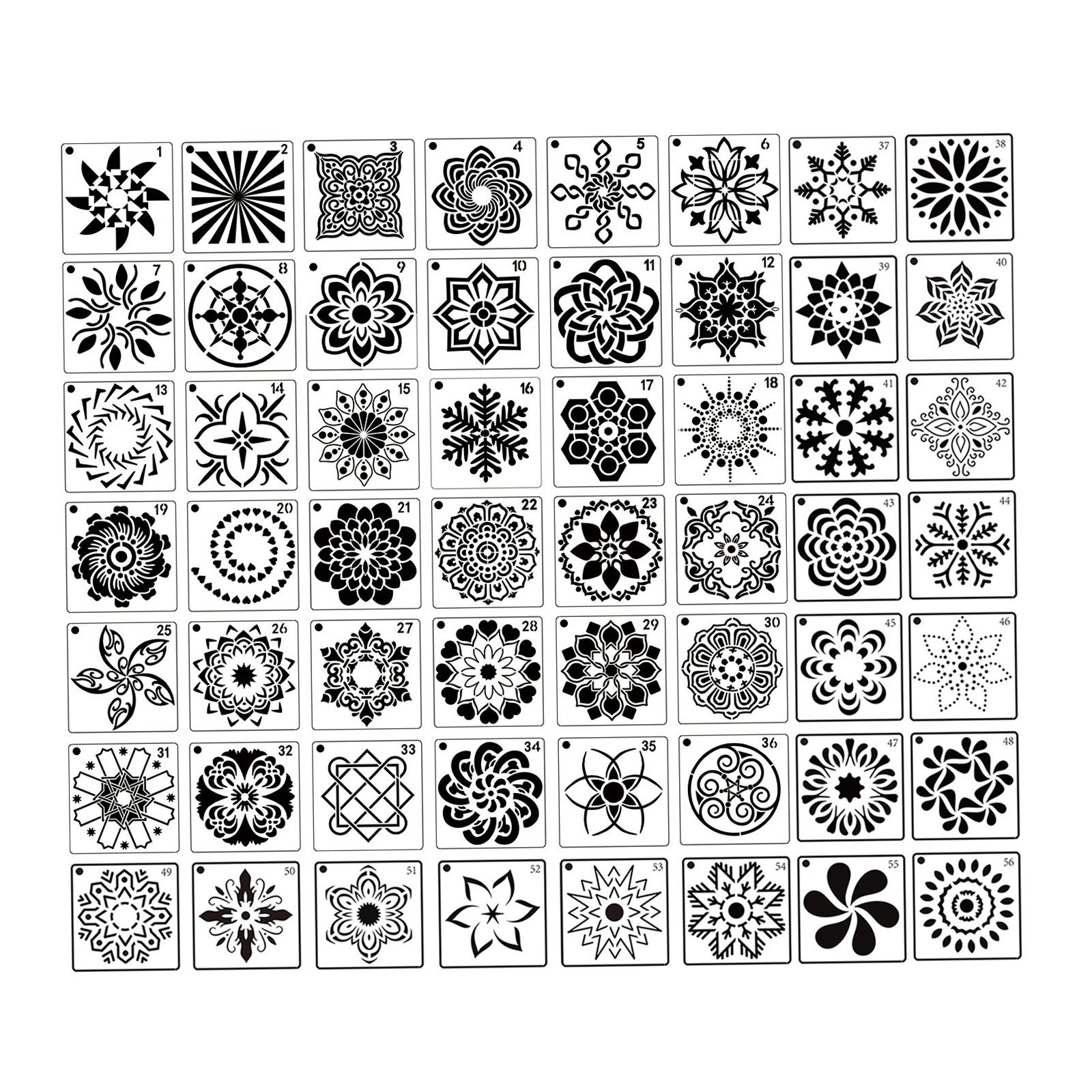 Mandala Stencils 56x