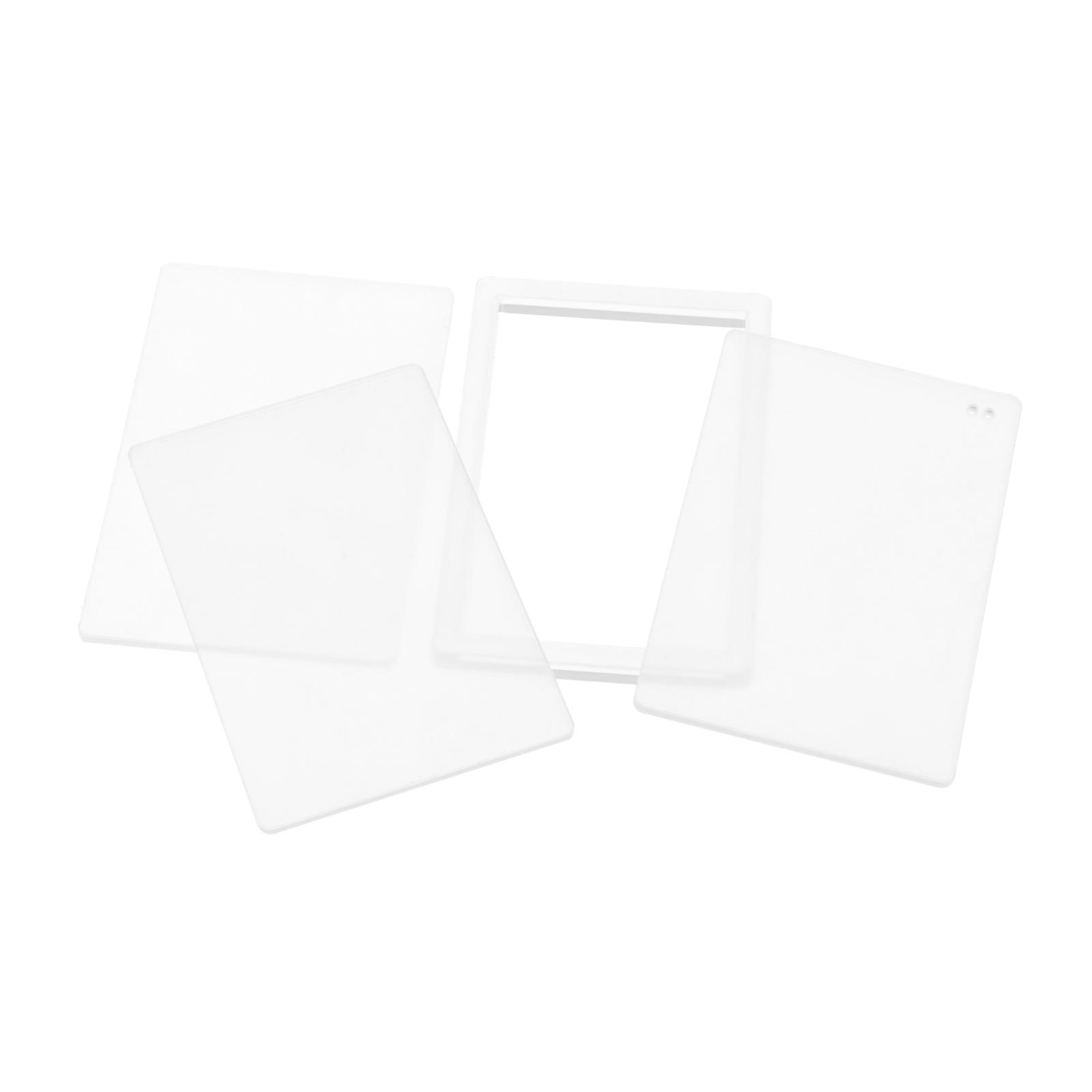 6x4Pcs DIY Acrylic Quicksand Plates Holiday Festive Home DIY Liquid Quicksand 14cmx9cm