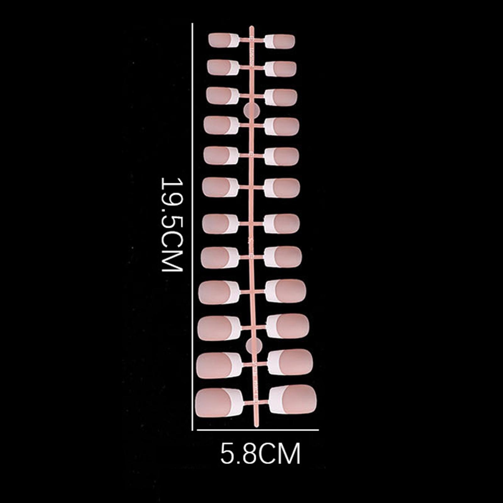 Wearable Press on Nails Beauty Reusable Semi Cured Gel Nails for Girls Women Matte Short