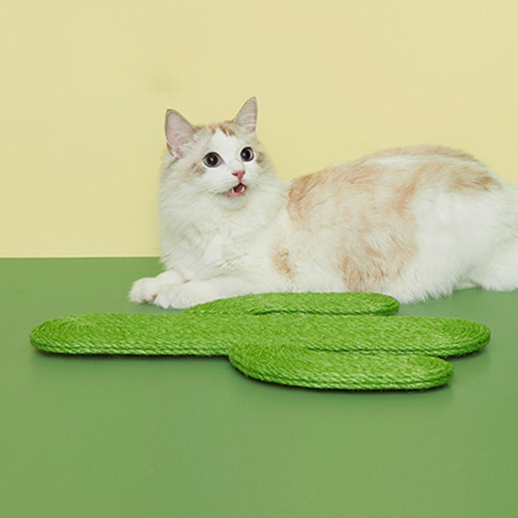 Wall Mount Cat Scratching Board Scratcher Scratch Pad Sharpen Claw Cactus