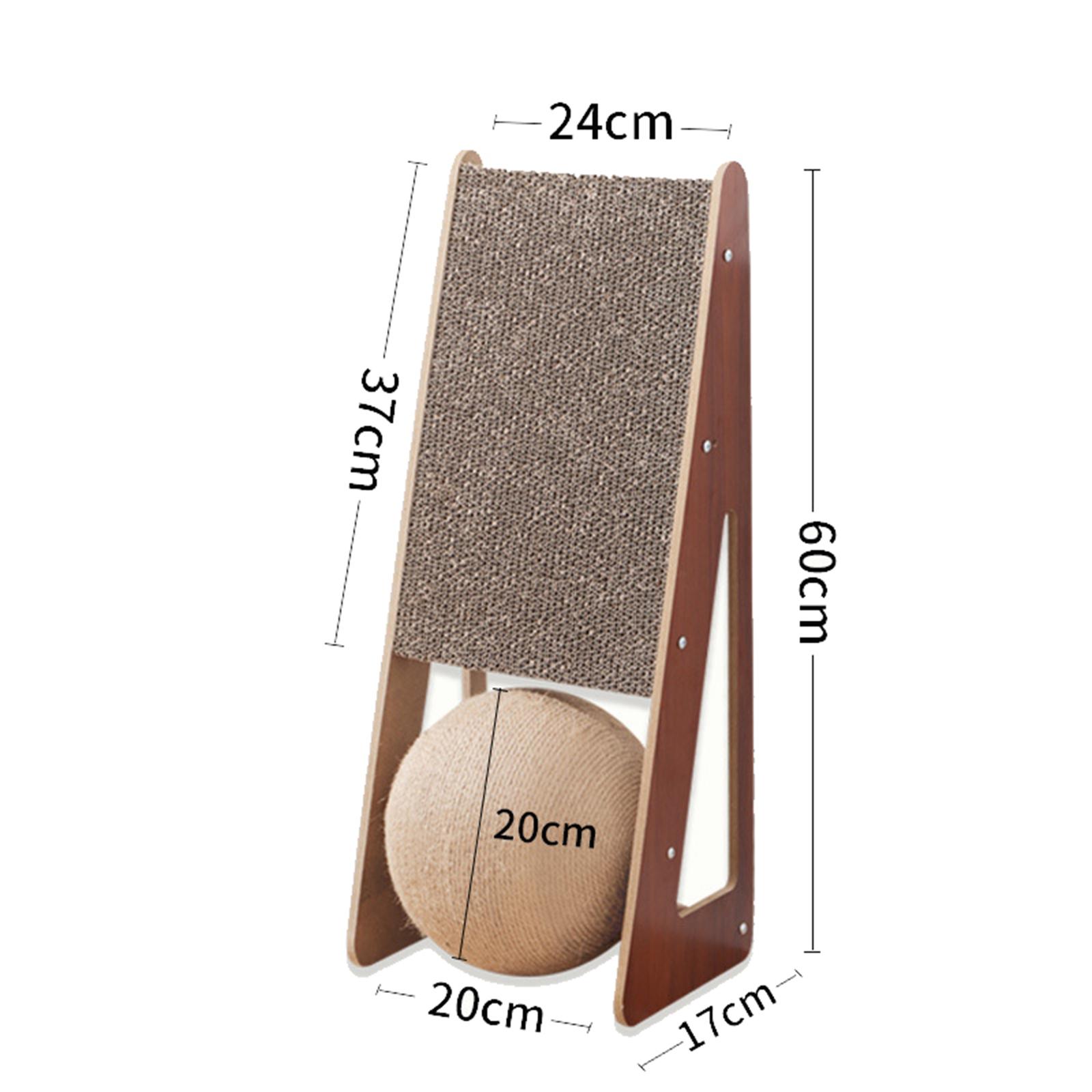 Vertical Cat Scratcher Grind Claws Natural Sisal Cat Scratching Ball Durable L