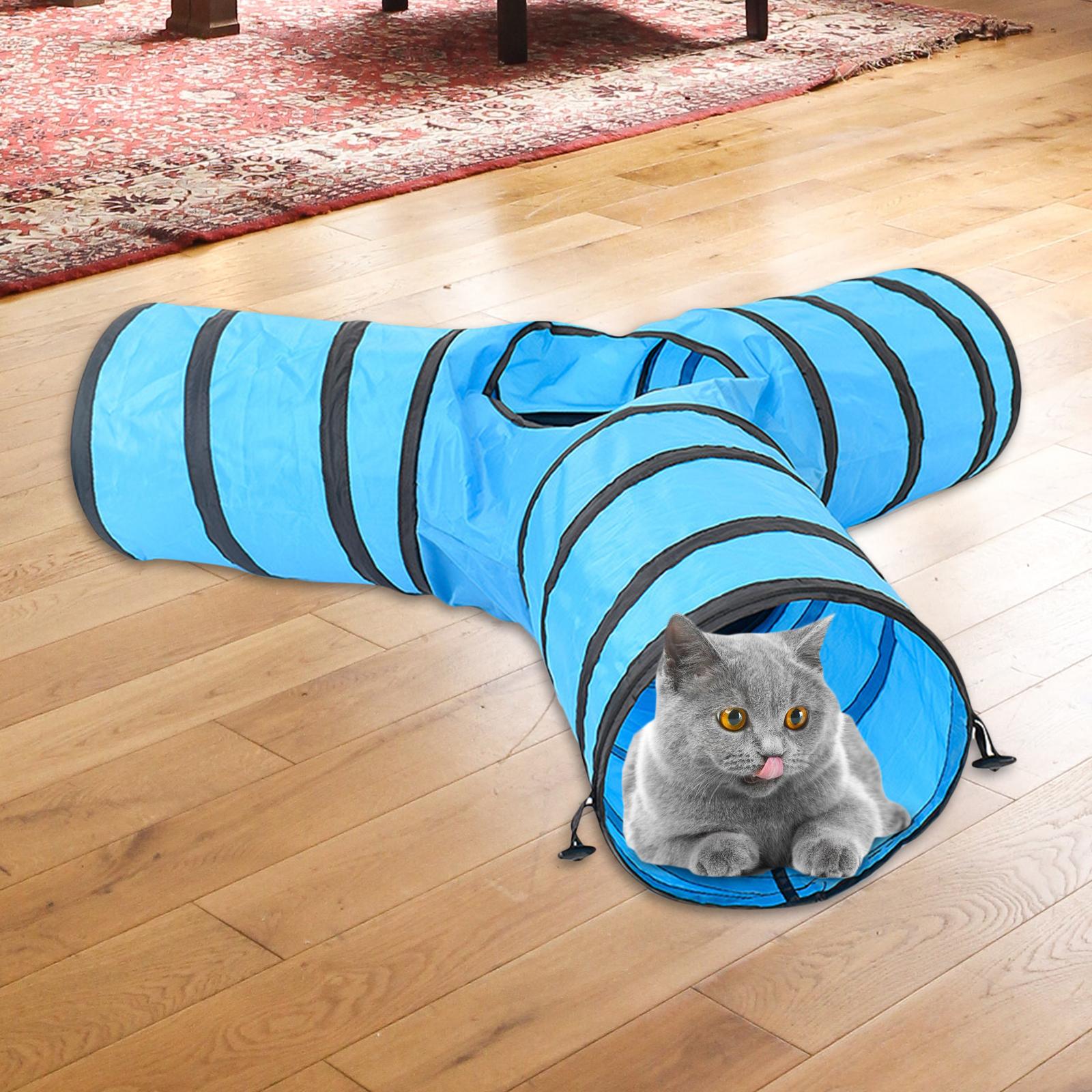 Cat Tunnel Tube Interactive Toy Collapsible Playing Tent for Pet Supplies