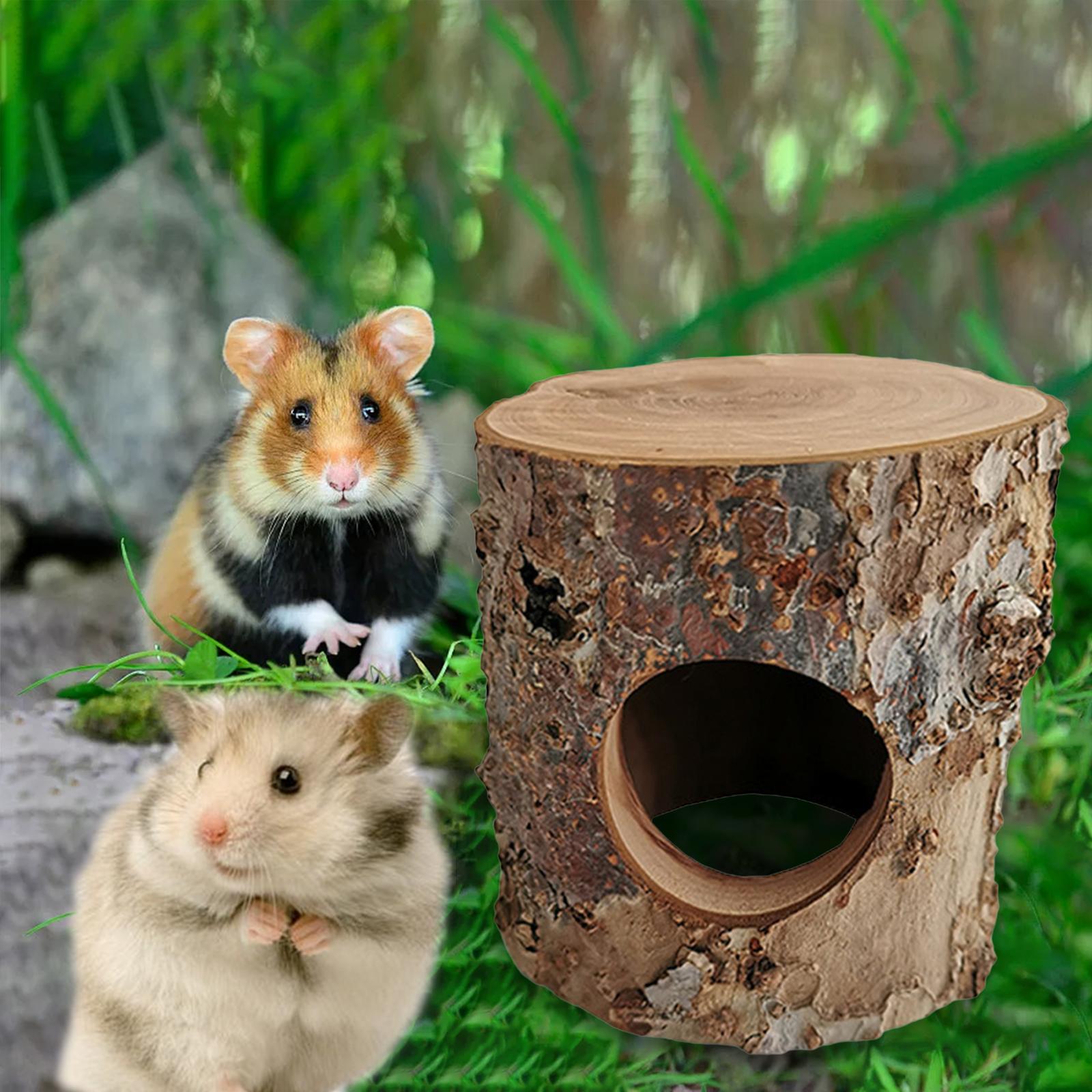 Small Animal Hideout Wooden Hamster Tunnel for Chinchilla Rats Small Animals