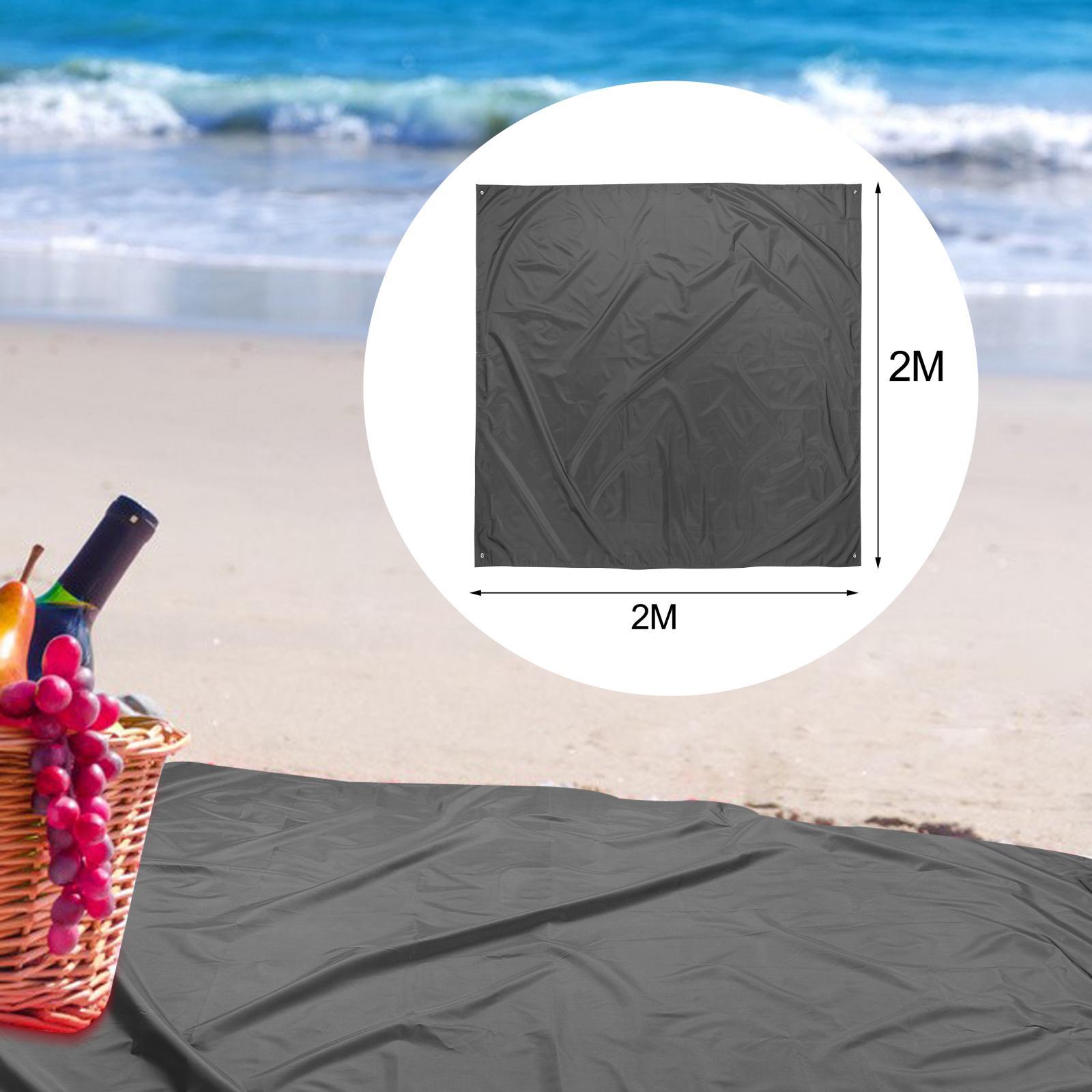 Lightweight Camping Tent Tarp Waterproof Outdoor Family  2x2m Black 