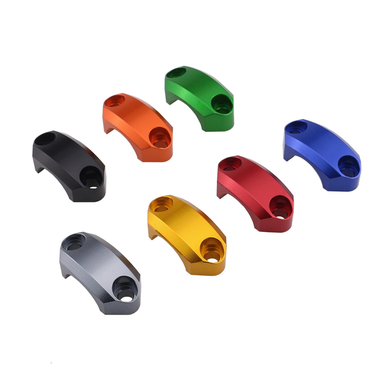 Motorcycle Master Cylinder Clamp Cover for 22mm Handlebar Supplies Titanium 