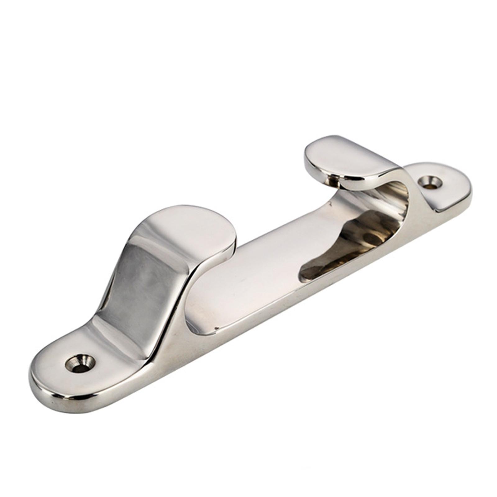 4in Straight Fairlead Bow Chock 102mm Hardware Polished Line Cleats Silver