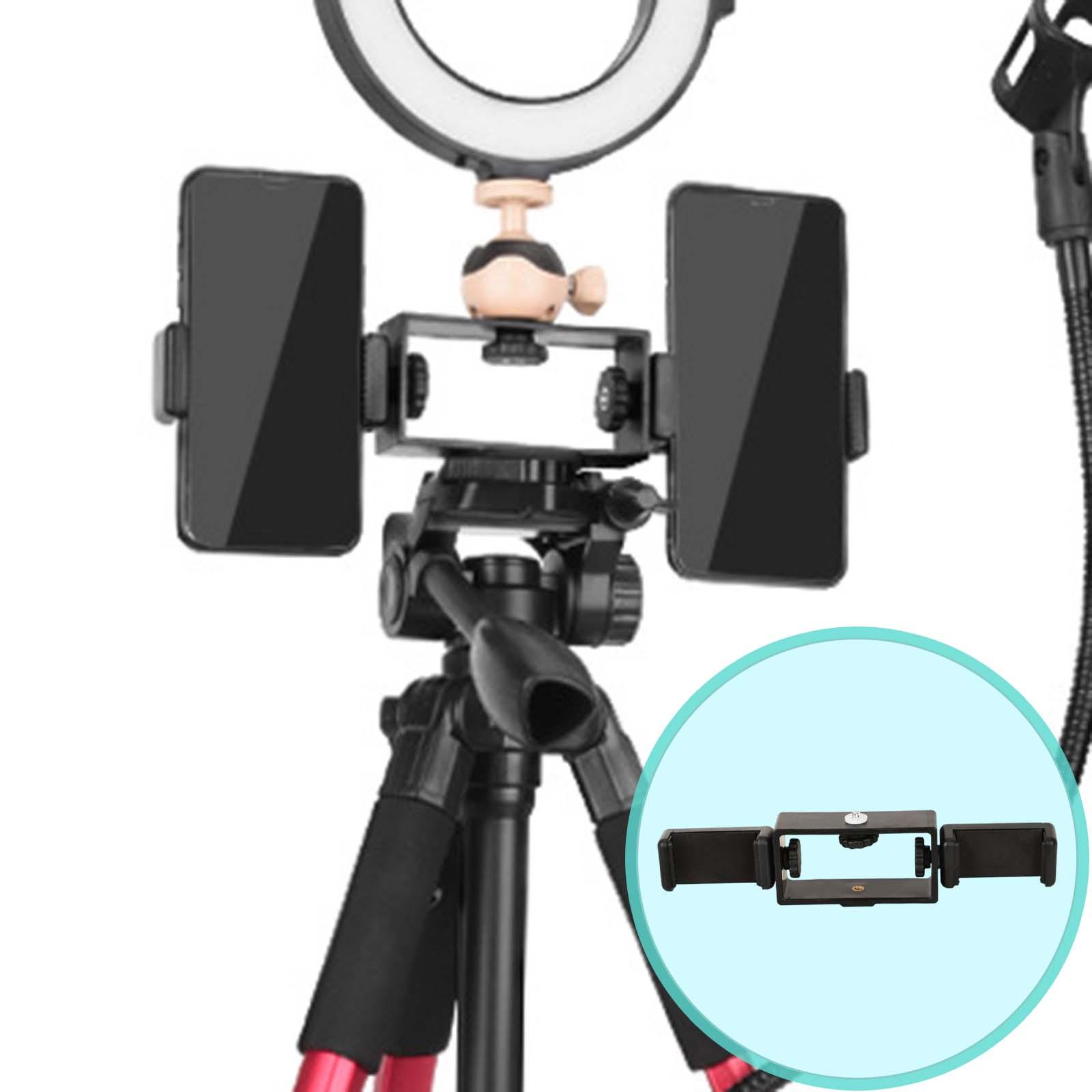 Phone Tripod Mount Holder Adapter Smartphone for Light Tripod Live Broadcast