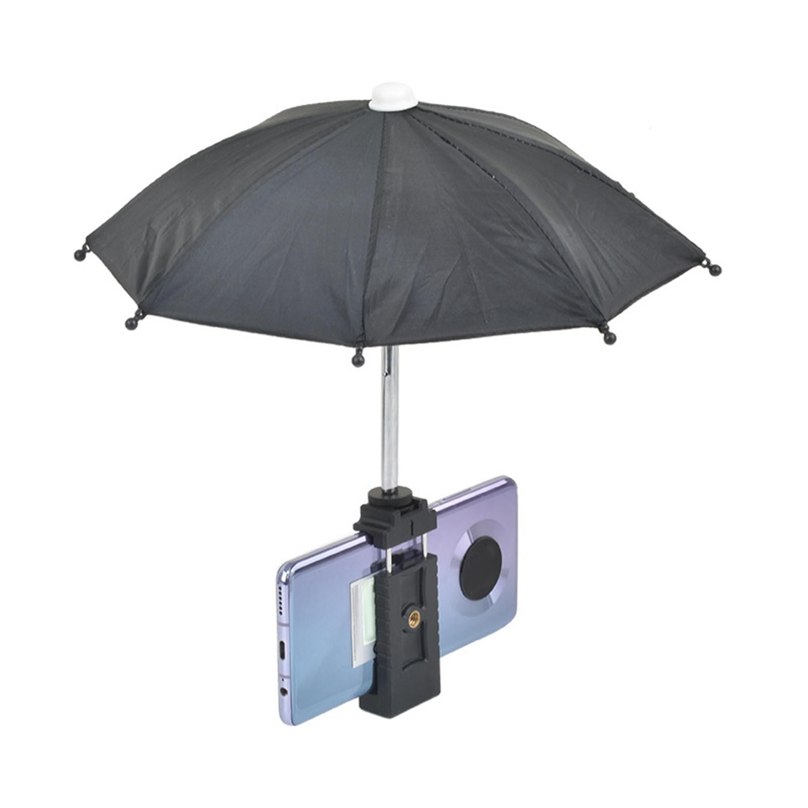 Phone Umbrella Sunshad Adjustable Gadget for Outdoor Smartphone Traveling