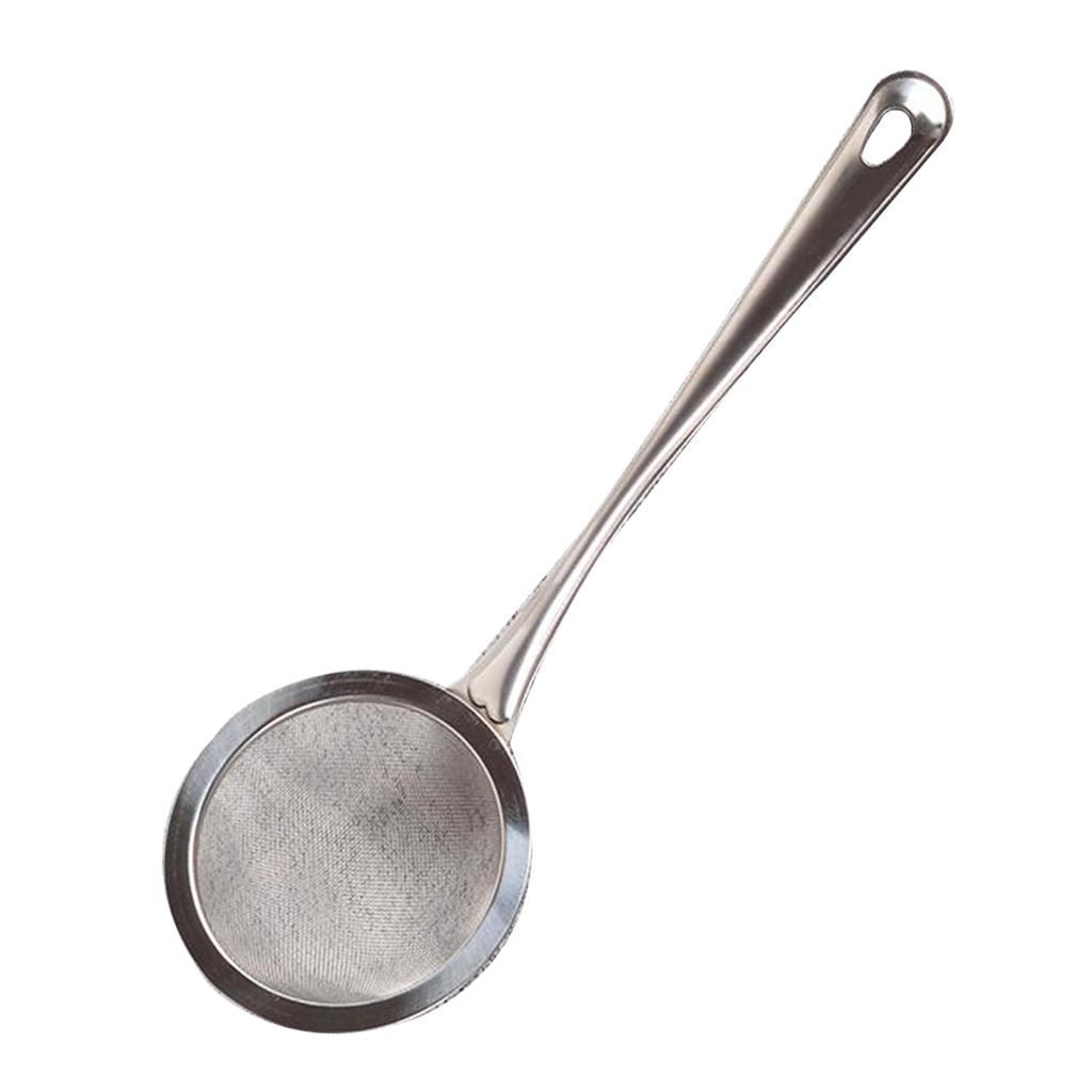 Stainless Fine Mesh Oil Skimmer Spoon Food Strainer Sieve Colander 11cm