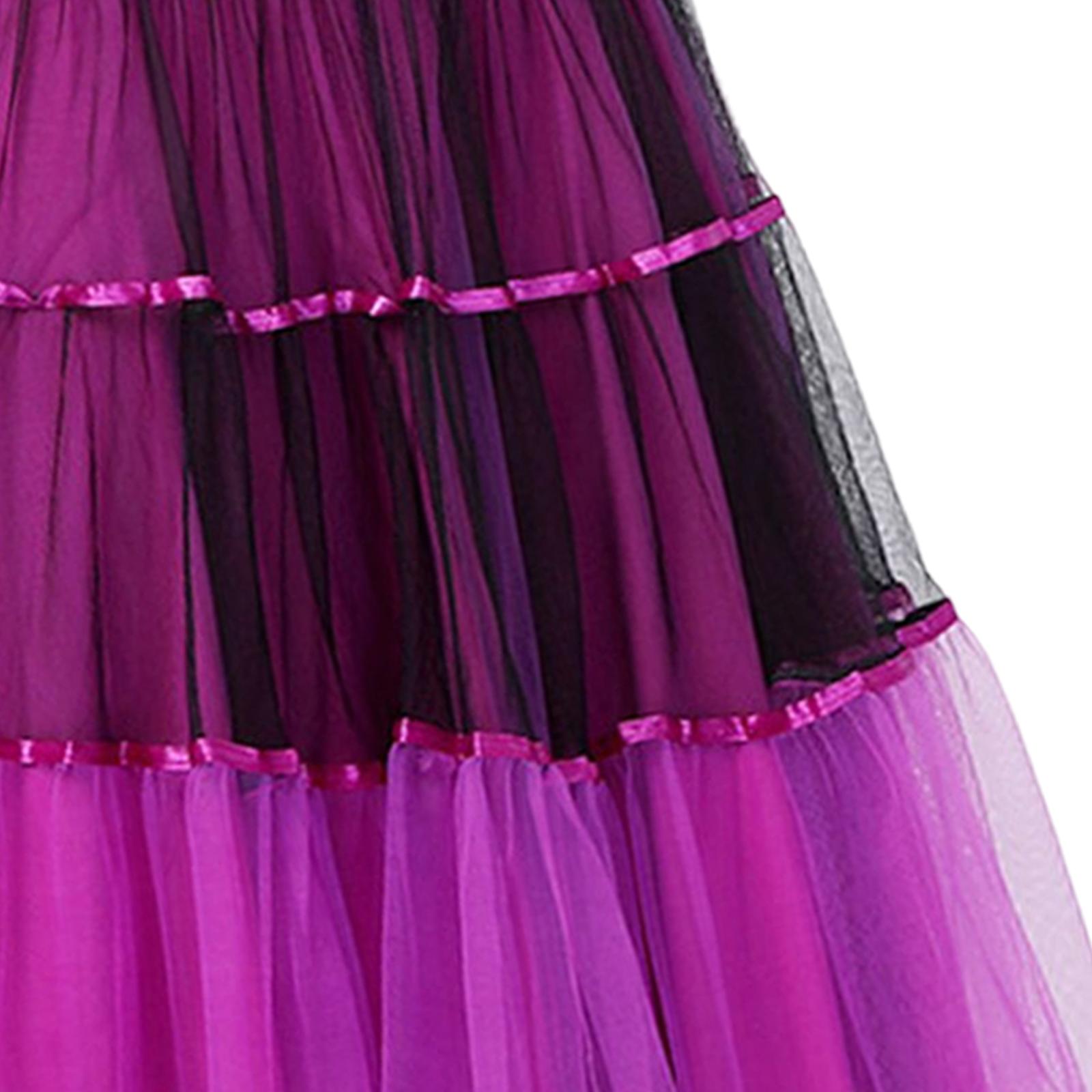 Classical Ballroom Dance Skirt Clothing Big Swing Spanish Skirts Dancewear Purple