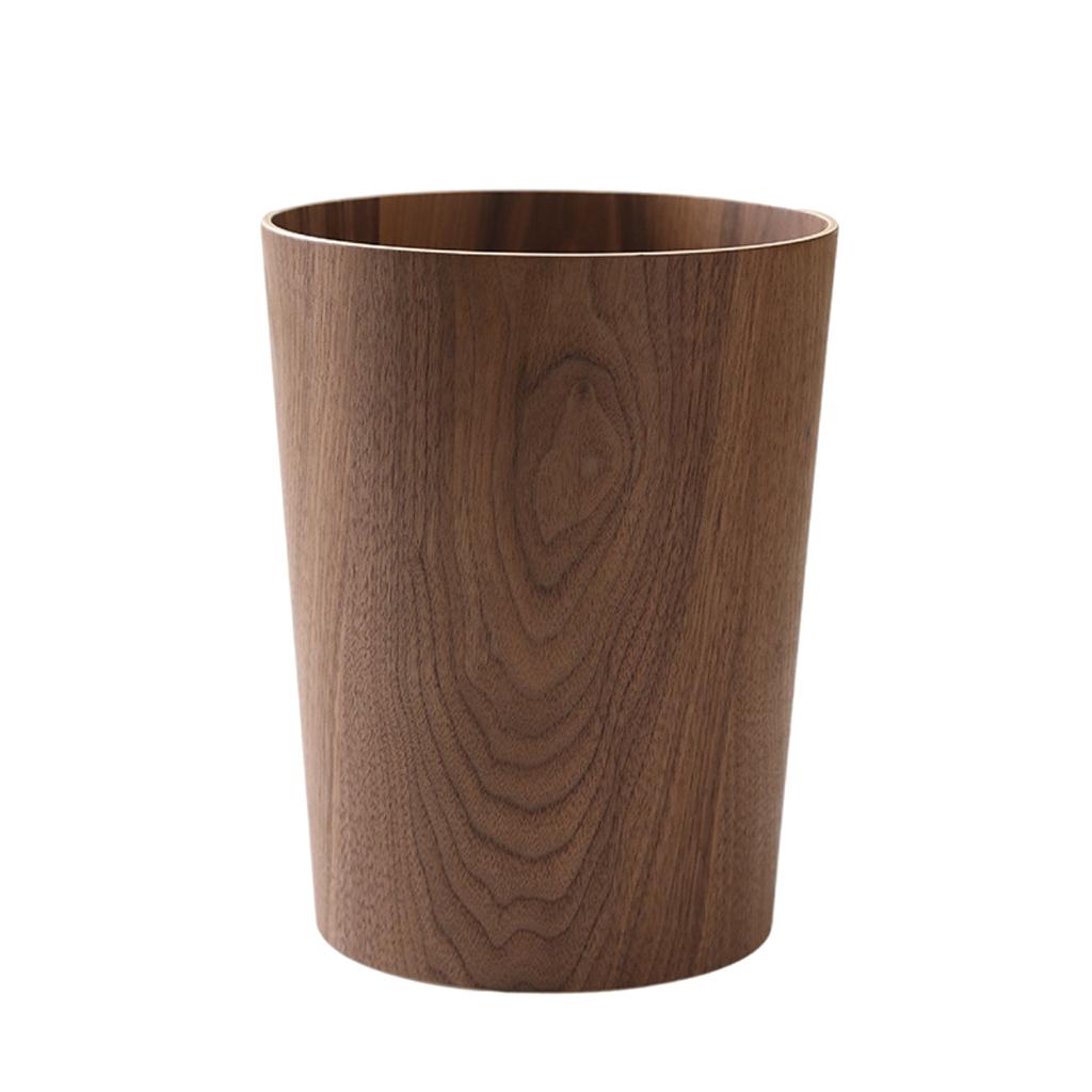 Solid Wood Trash Can