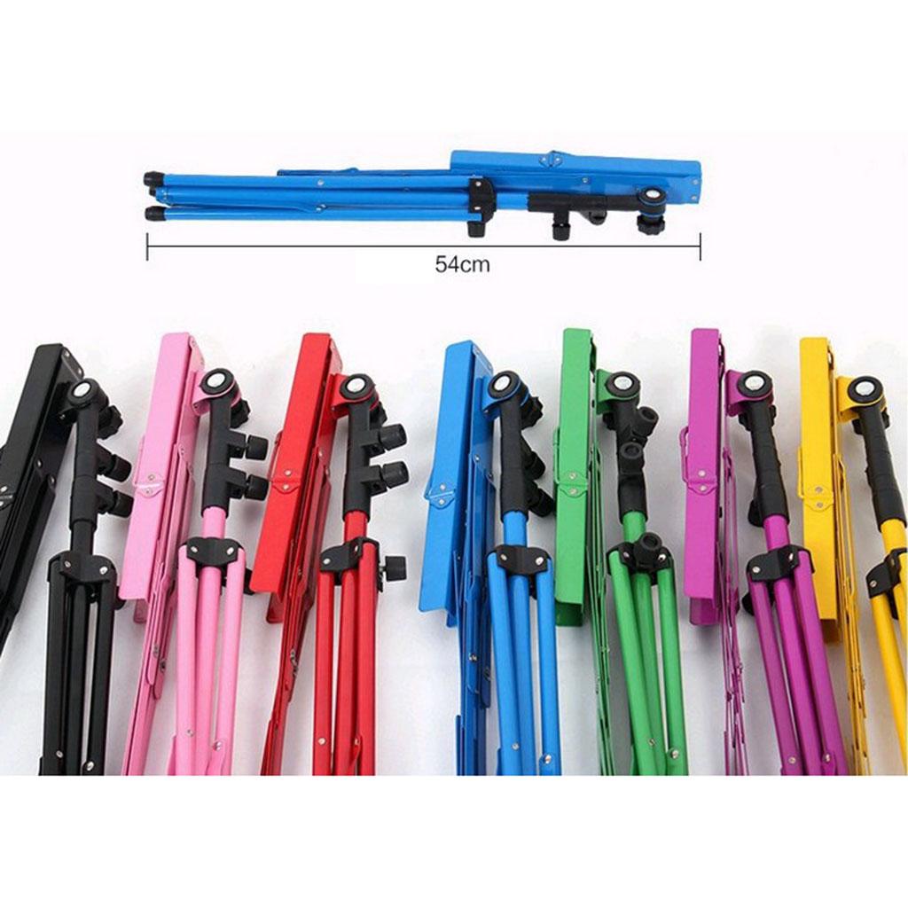 High Quality Metal Folding Sheet Music Stand Holder Tripod Foldable Pink
