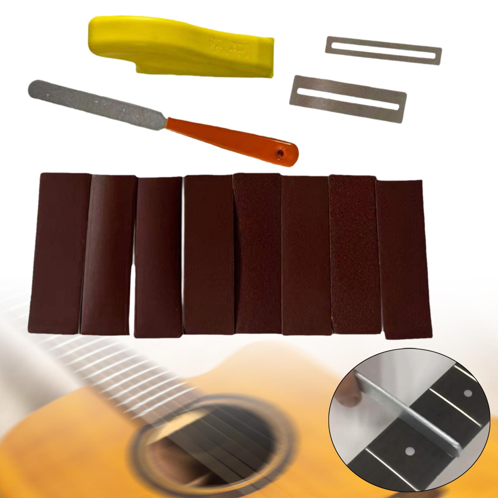 Guitar Fret Polishing File Guitar Fingerboard Luthier Tool for Mandolin Bass