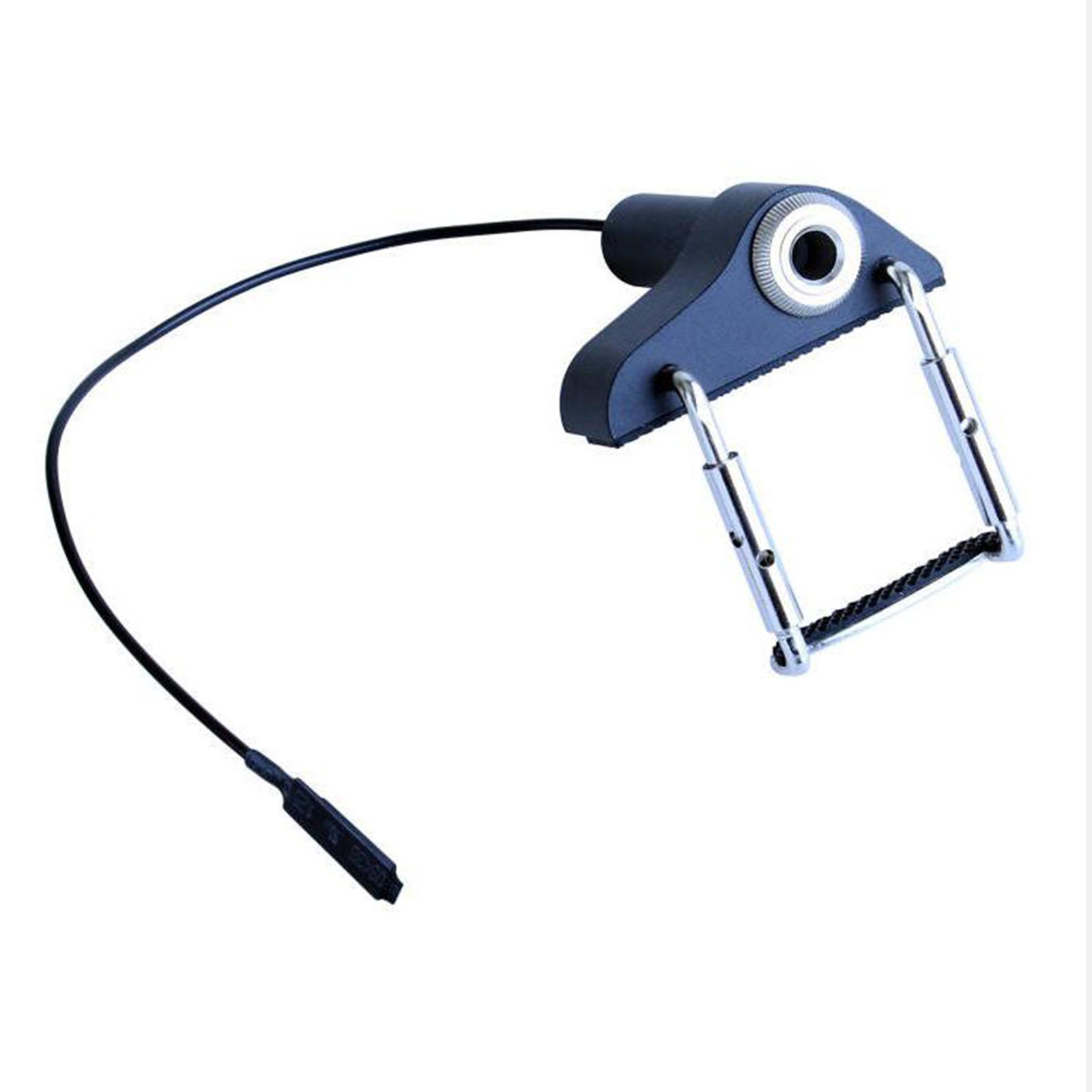 Contact Microphone Piezo Pickup Portable for Acoustic Guitars Violin (Black)