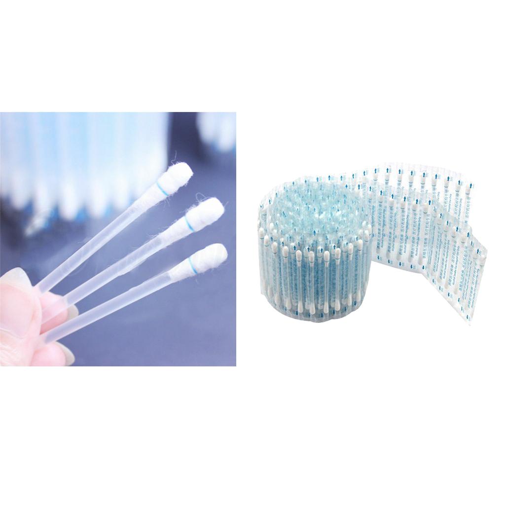 100Pcs Double Heads Disposable Alcohol Stick Disinfected Cotton Swabs Kit