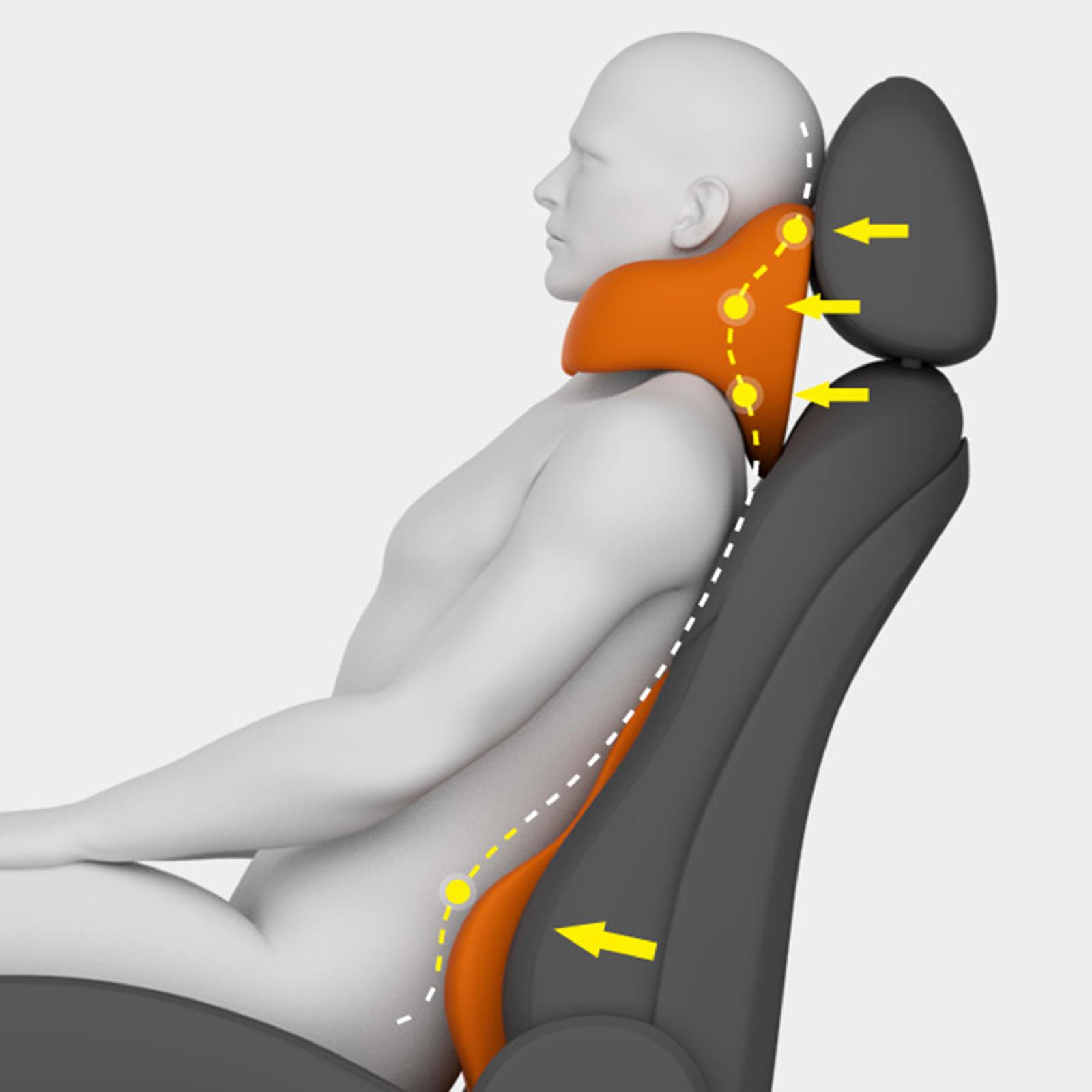 Car Vehicles U-shaped Cushion Seat Memory Foam Headrest Children Beige Gray