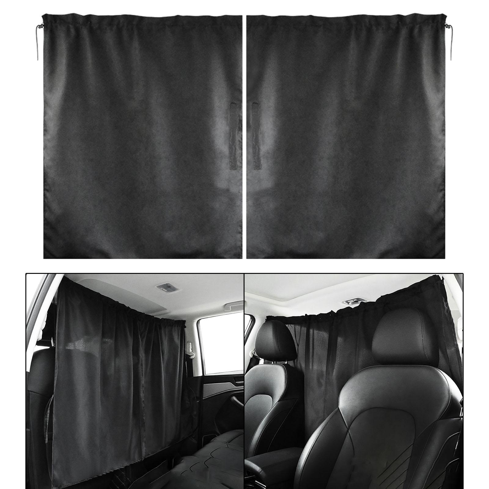 Car Isolation Curtain Universal Fit Self-Adhesive for Business Vehicle 138x82cm