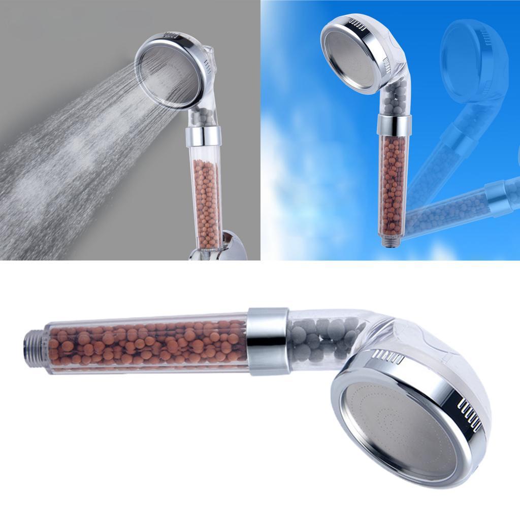 Spa Anion Water Shower Head Purifier Water Filters Cleaner Clear Dia 8cm