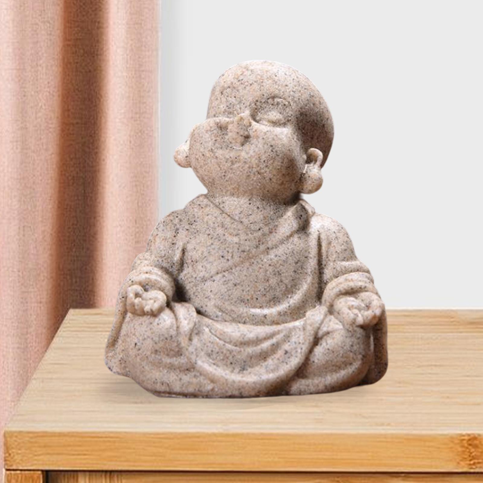 Buddha Statue Spiritual Ceramic Classic Inches Crafts for Office Garden B